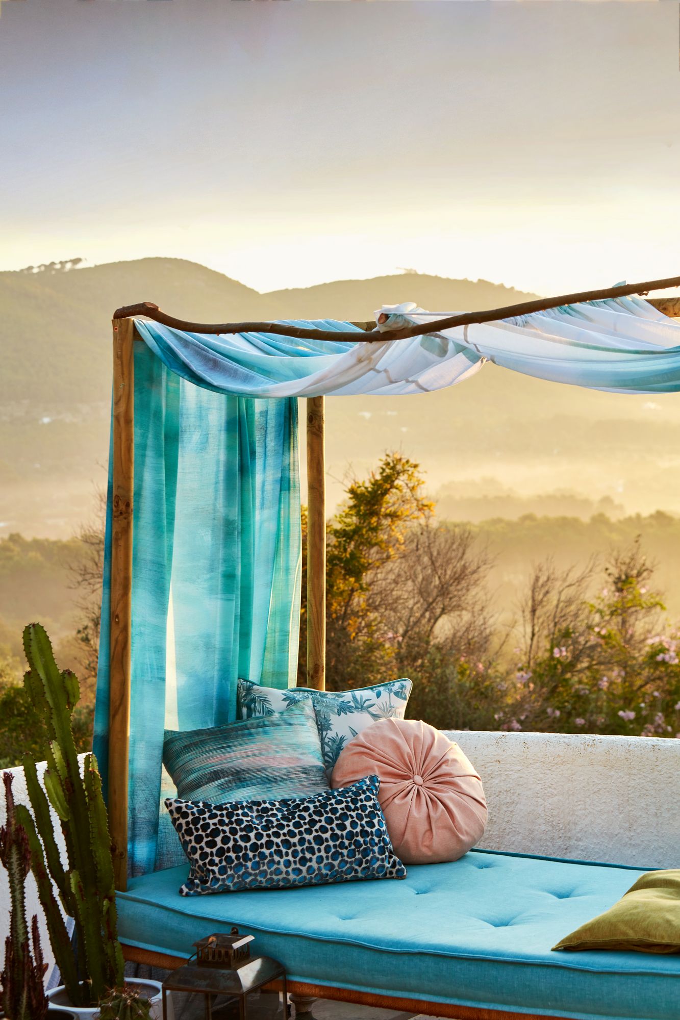 Nairobi Azure Fabric by Clarke & Clarke - F1713/01