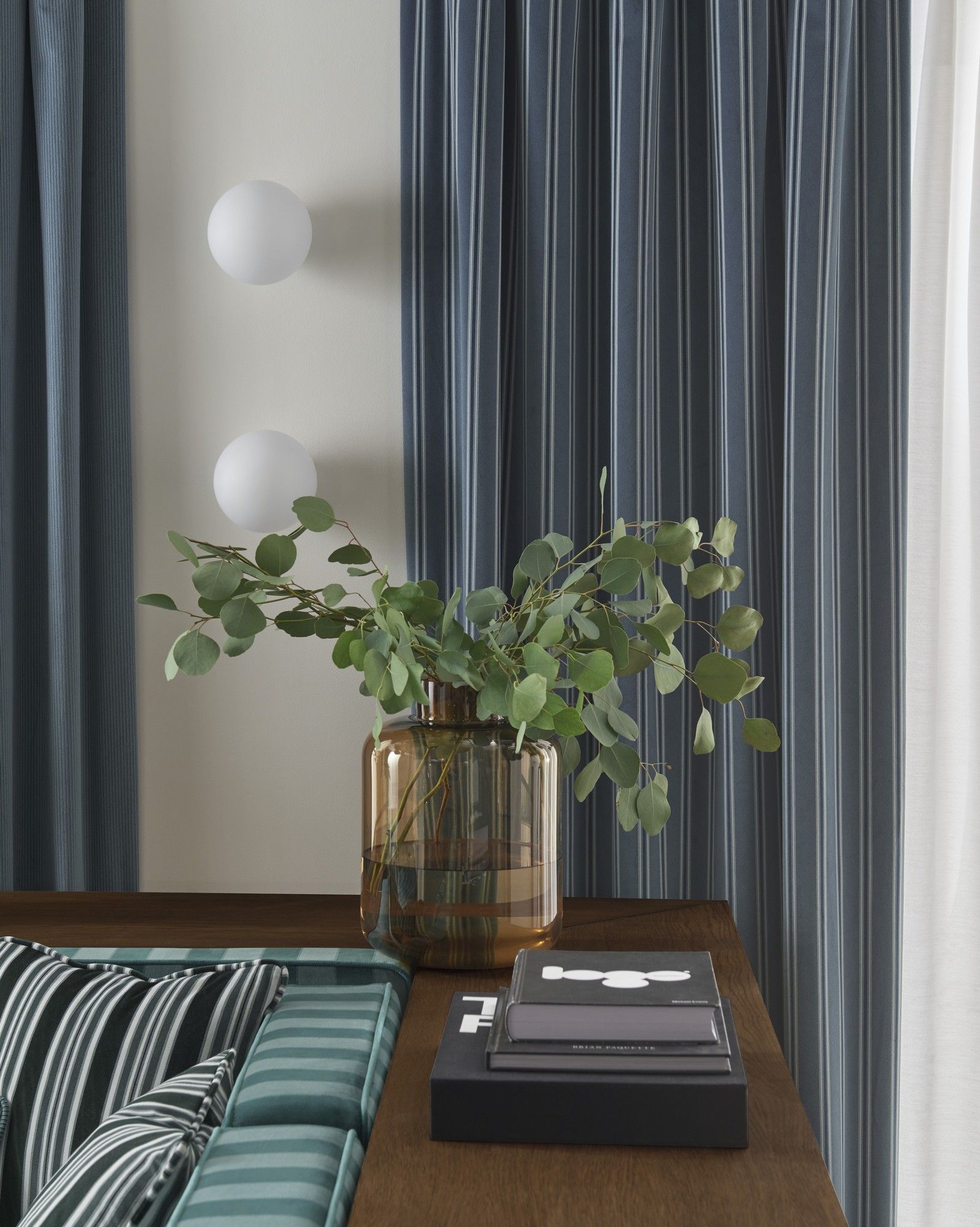 Wilmott Indigo Fabric by Clarke & Clarke - F1691/05