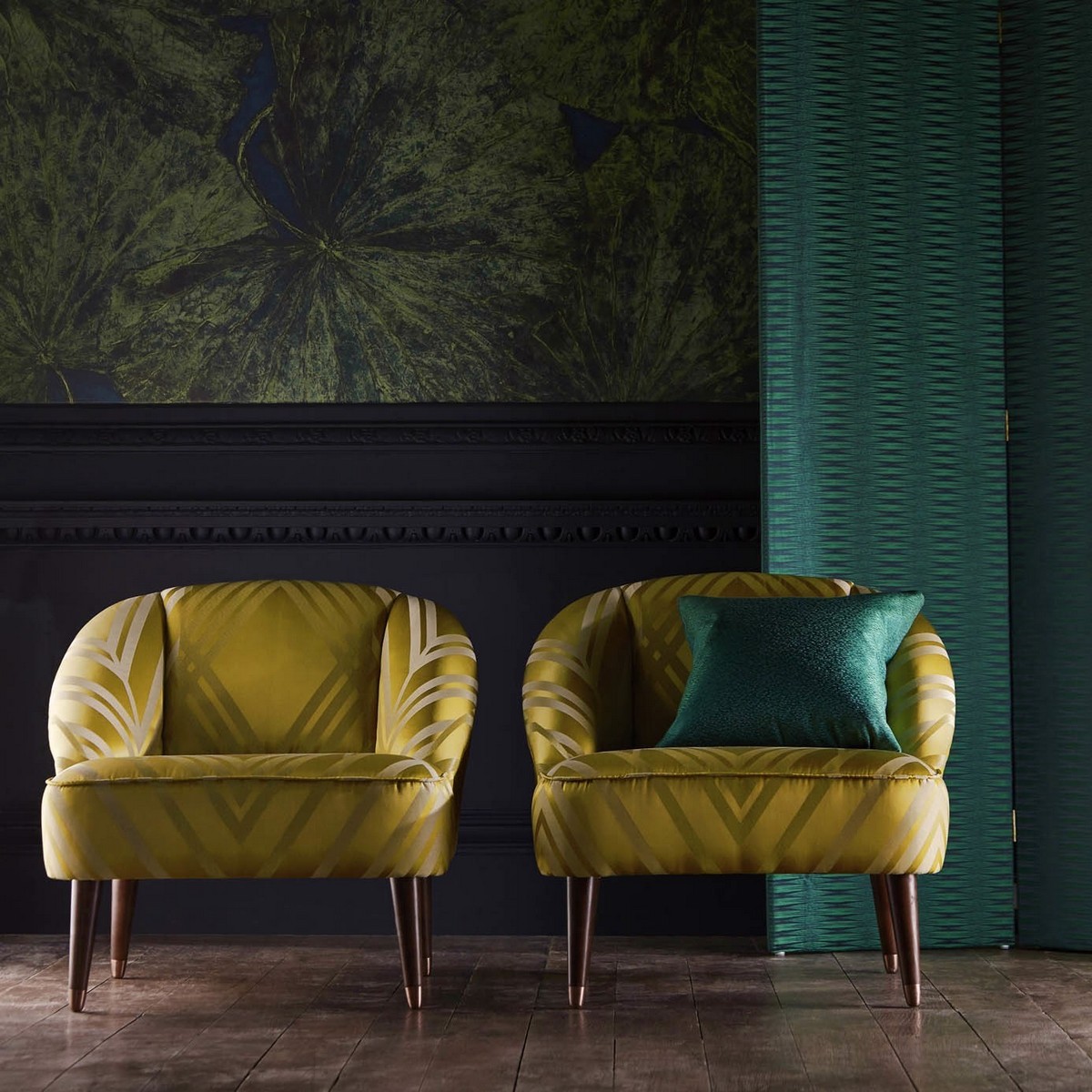 Geometrica Tigers Eye Fabric by Zoffany - ZICO333028