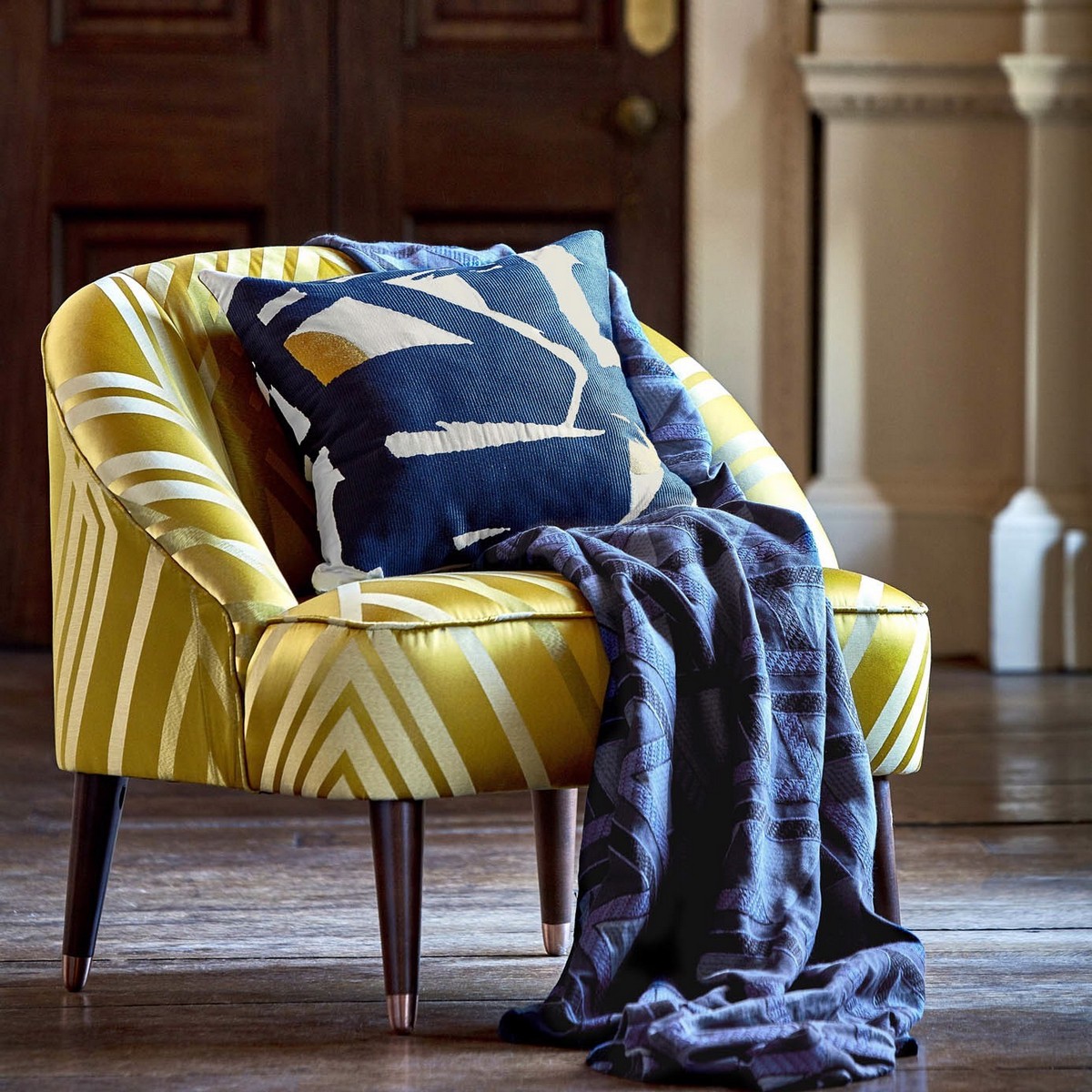 Geometrica Tigers Eye Fabric by Zoffany - ZICO333028