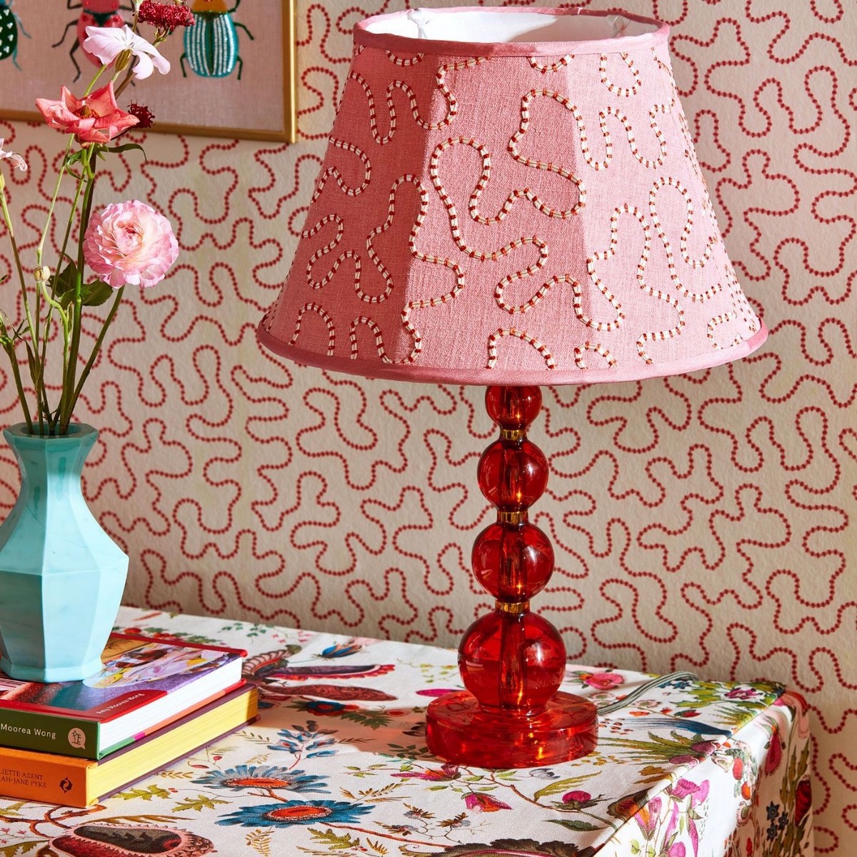 Wiggle Rose Quartz / Ruby Fabric by Harlequin - HSRF134000