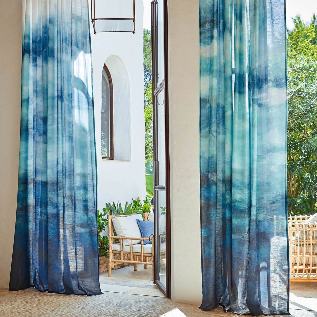 Nairobi Azure Fabric by Clarke & Clarke - F1713/01