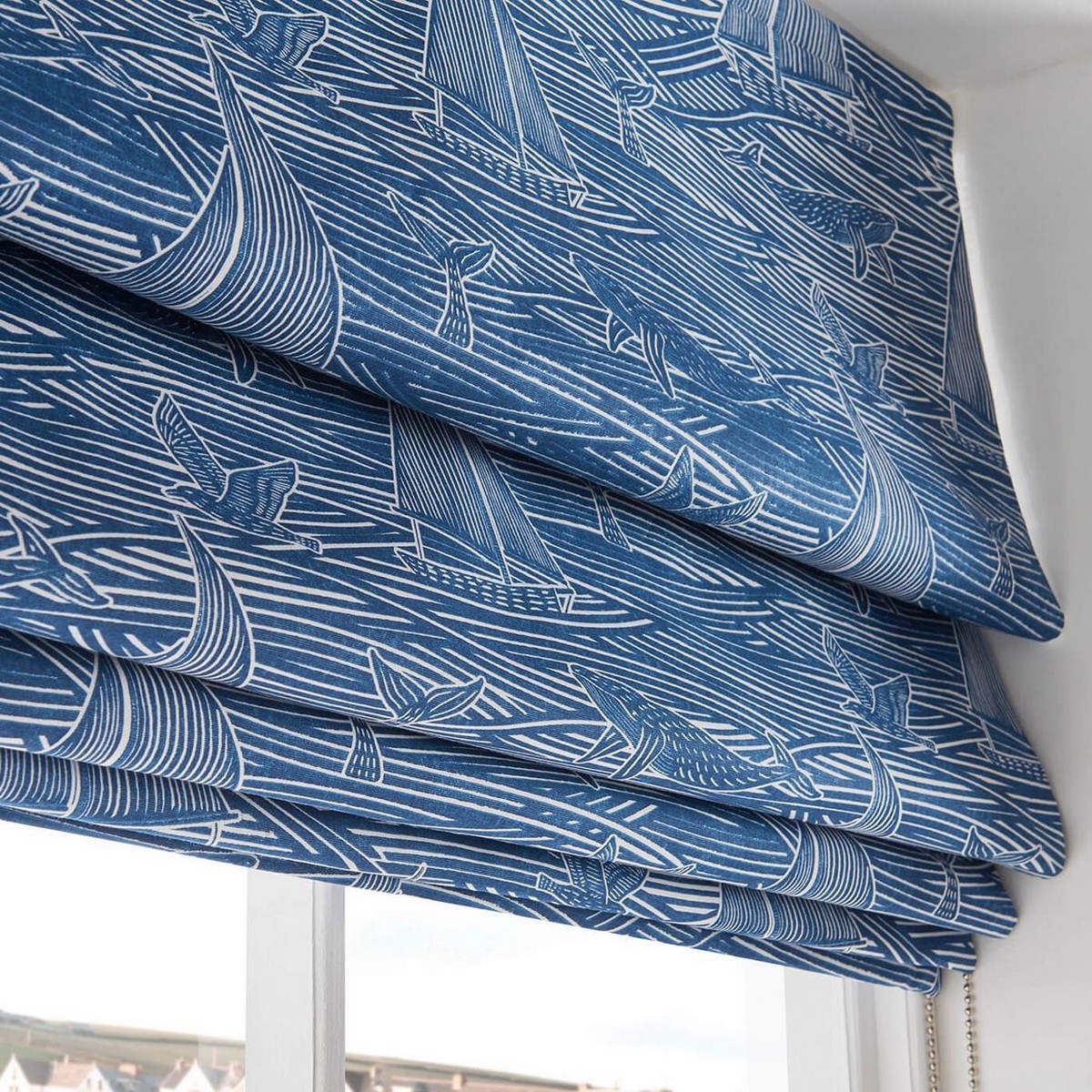 Fin Navy Fabric by Studio G - F1726/03