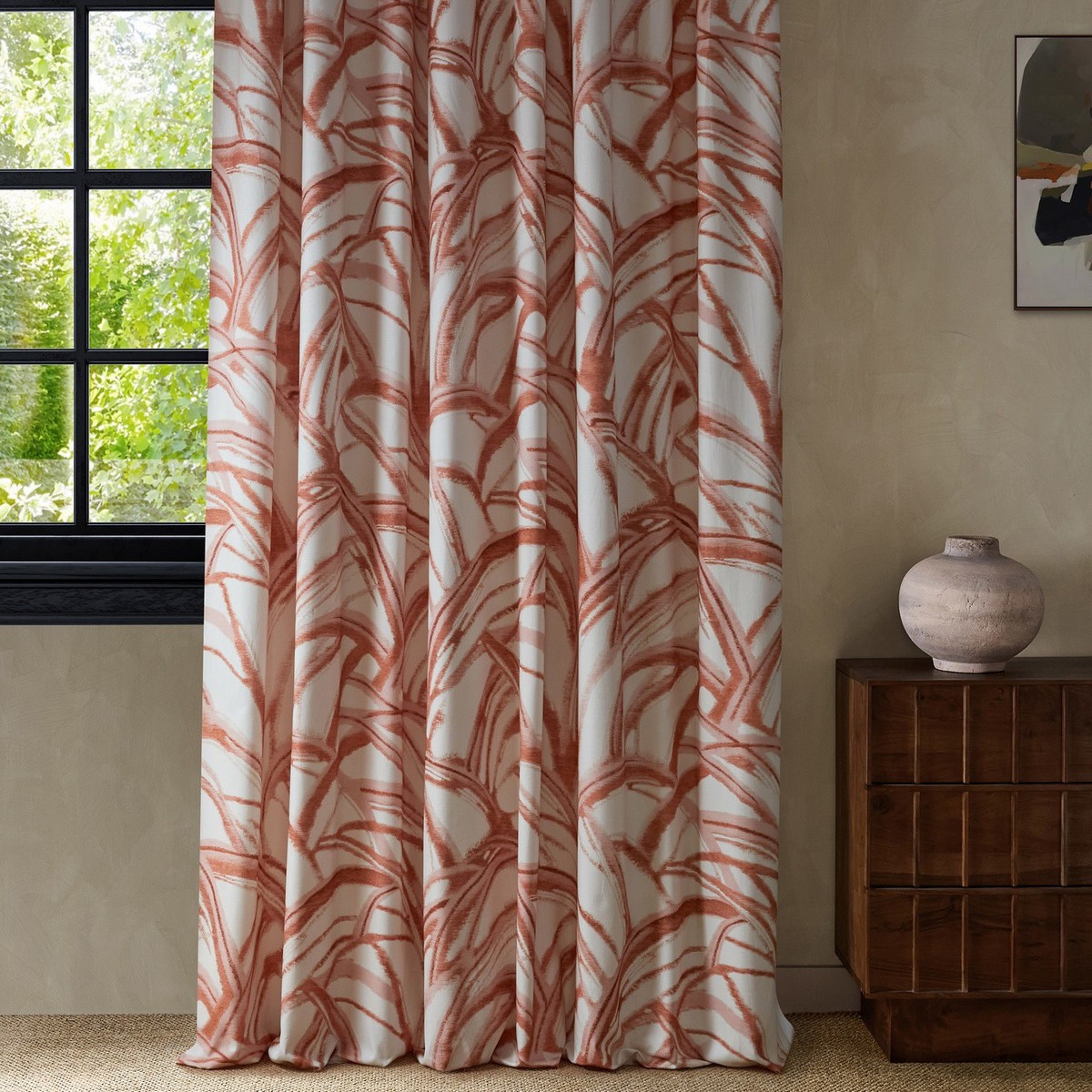 Kimono Burnt Terracotta / Blush Fabric by Harlequin - HKAF121267