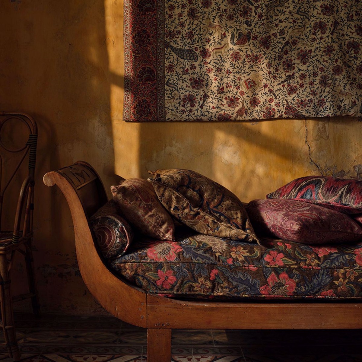 Blostma Tapestry Tabac Fabric by Zoffany - ZRTX333537