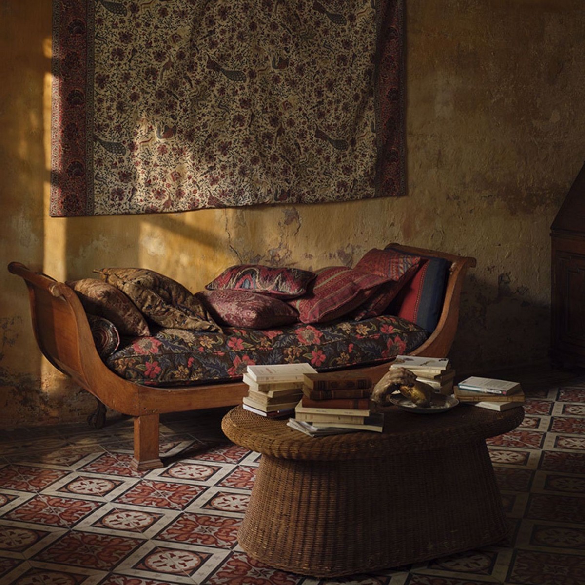 Blostma Tapestry Tabac Fabric by Zoffany - ZRTX333537