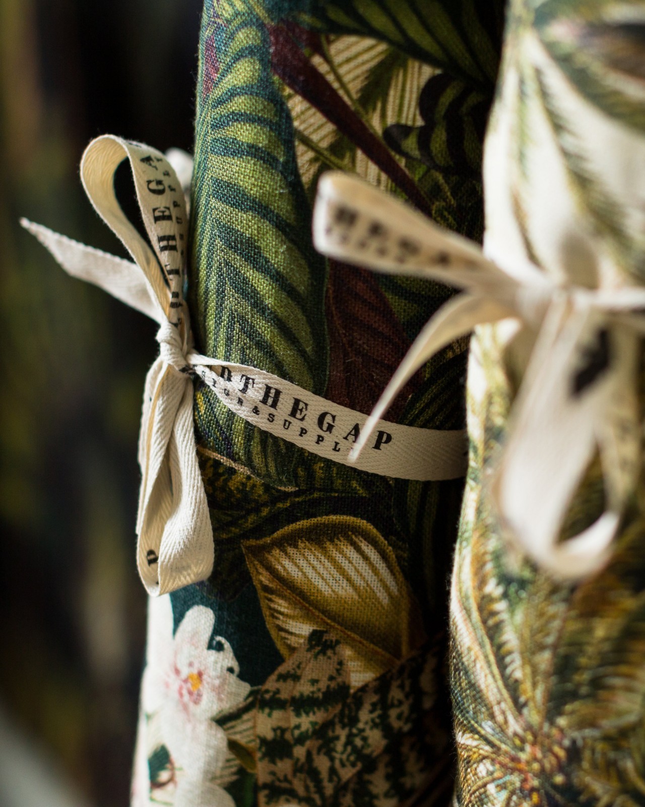 Orchid Bloom Linen Fabric by MINDTHEGAP - FB00032