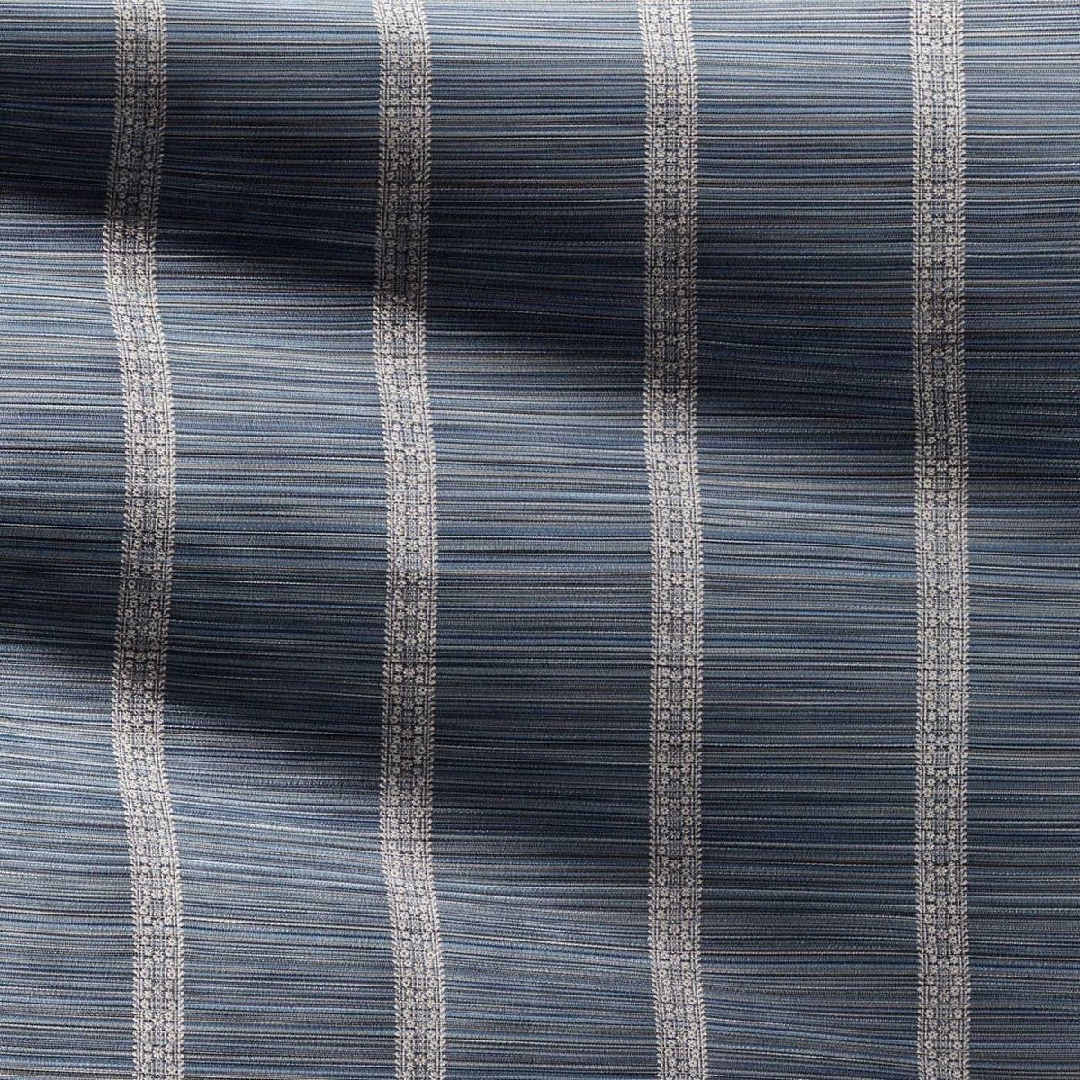 Bellagio Stripe Blue Stone Fabric by Zoffany - ZOF0242-03