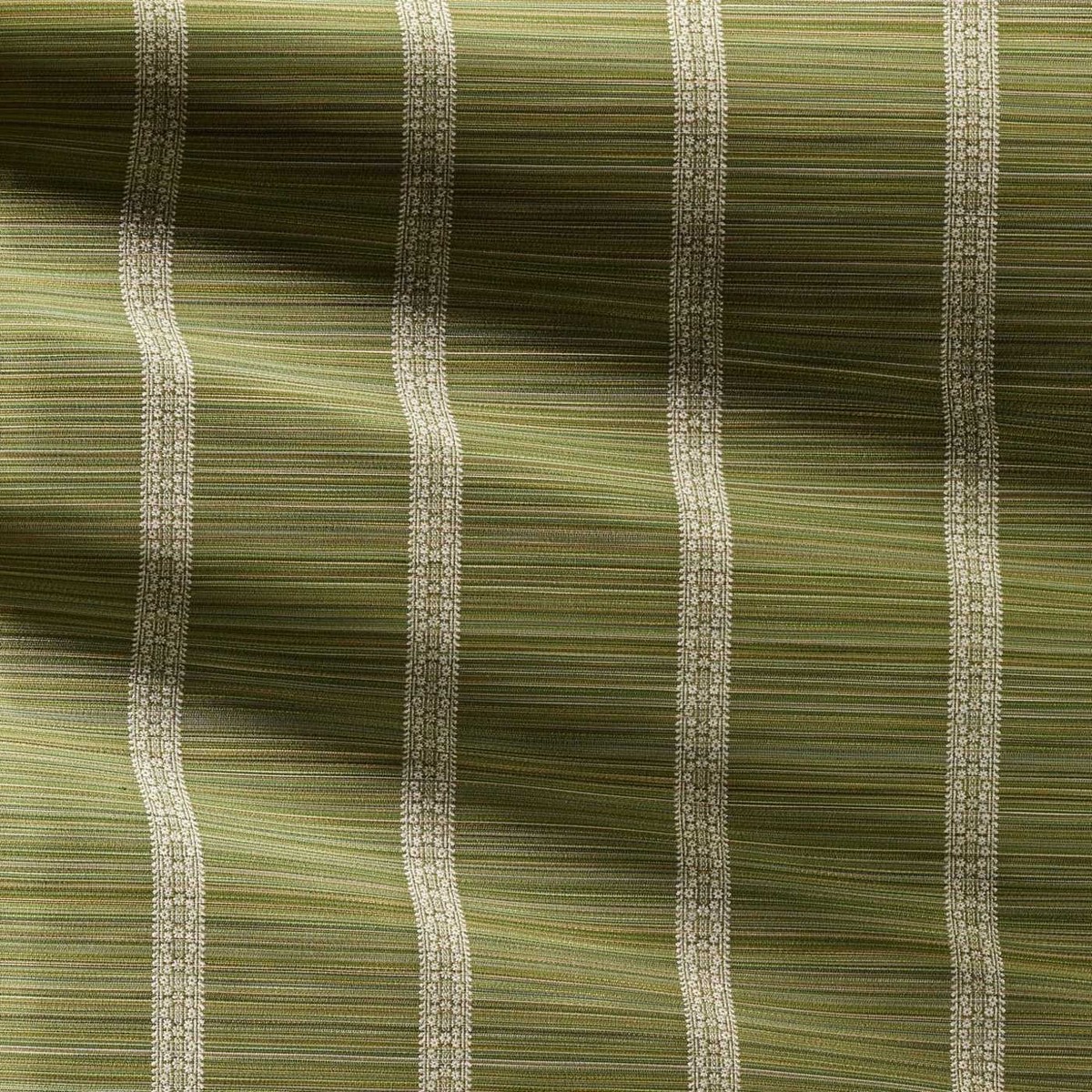 Bellagio Stripe Evergreen Fabric by Zoffany - ZOF0242-06