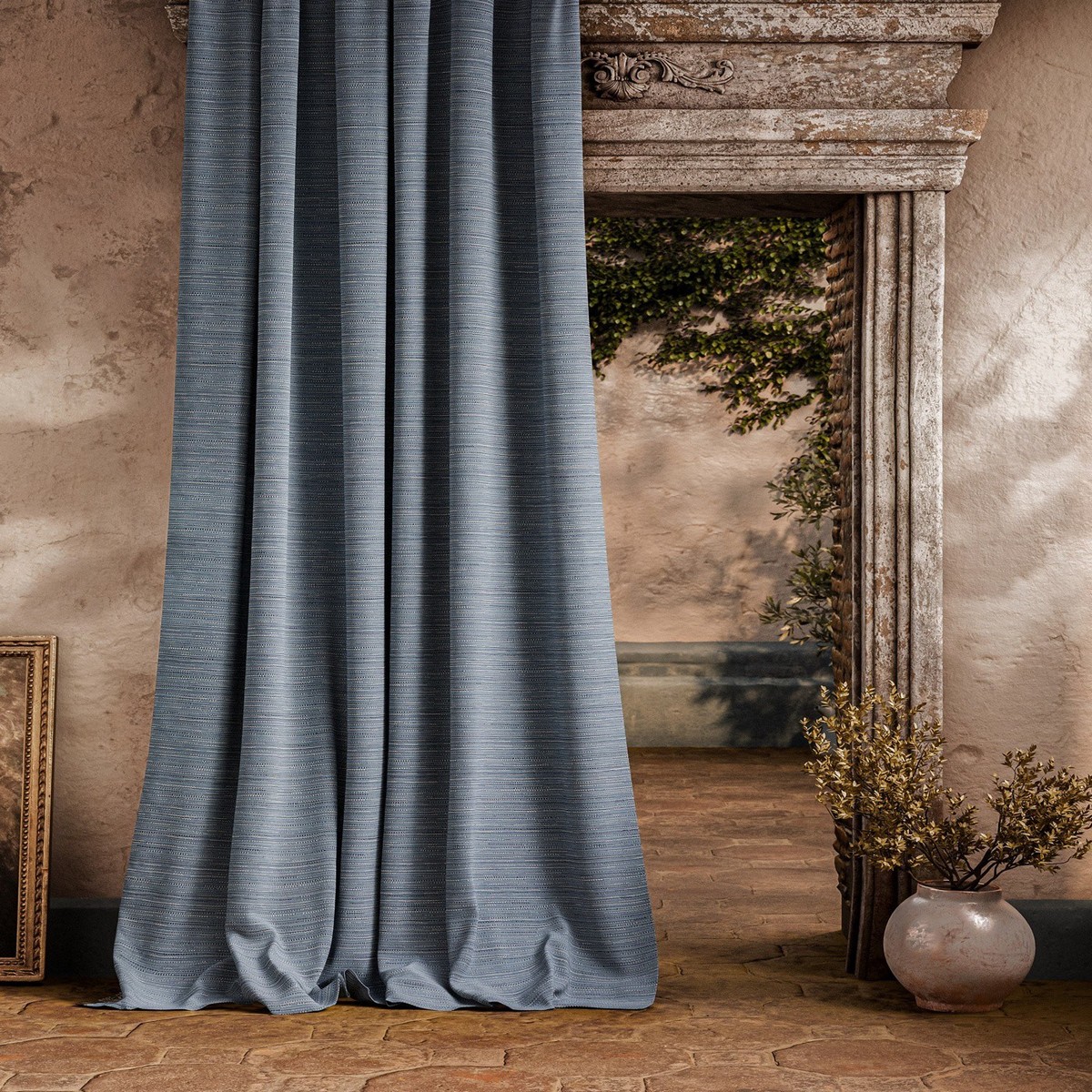 Cabana Cloth Azure Fabric by Zoffany - ZOF0245-03