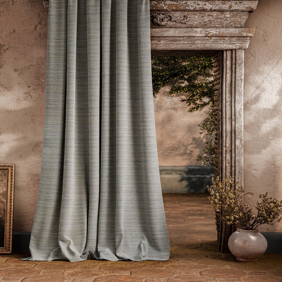 Cabana Cloth Pale Jade Fabric by Zoffany - ZOF0245-04