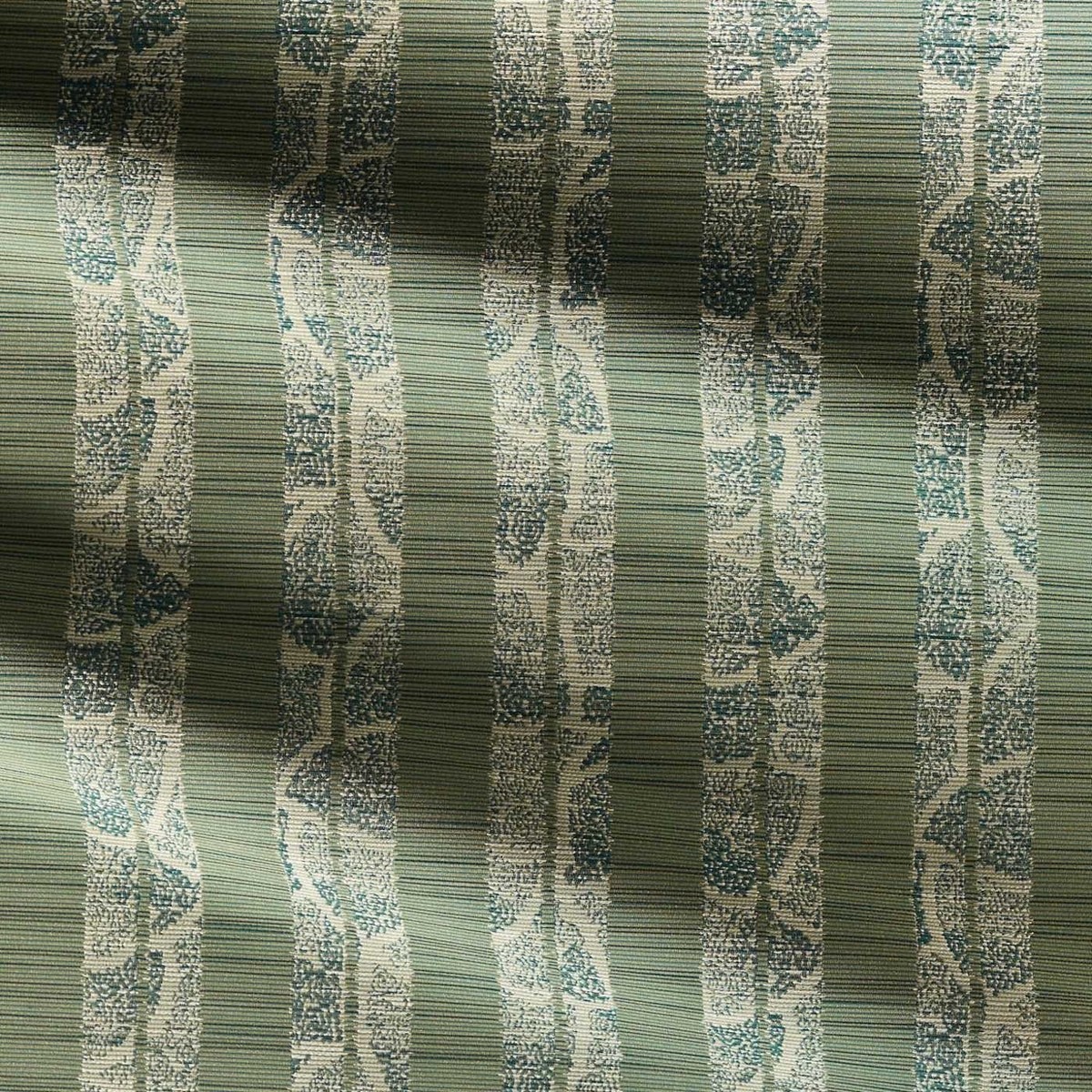 Kyoto Stripe Jade Fabric by Zoffany - ZOF0250-05