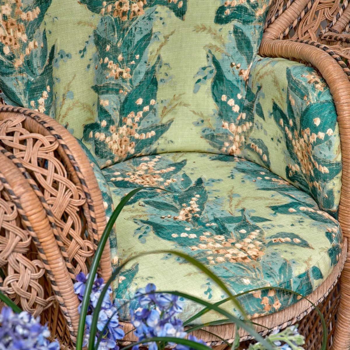 Lily Stripe Archive Green Fabric by Zoffany - ZOF0251-01