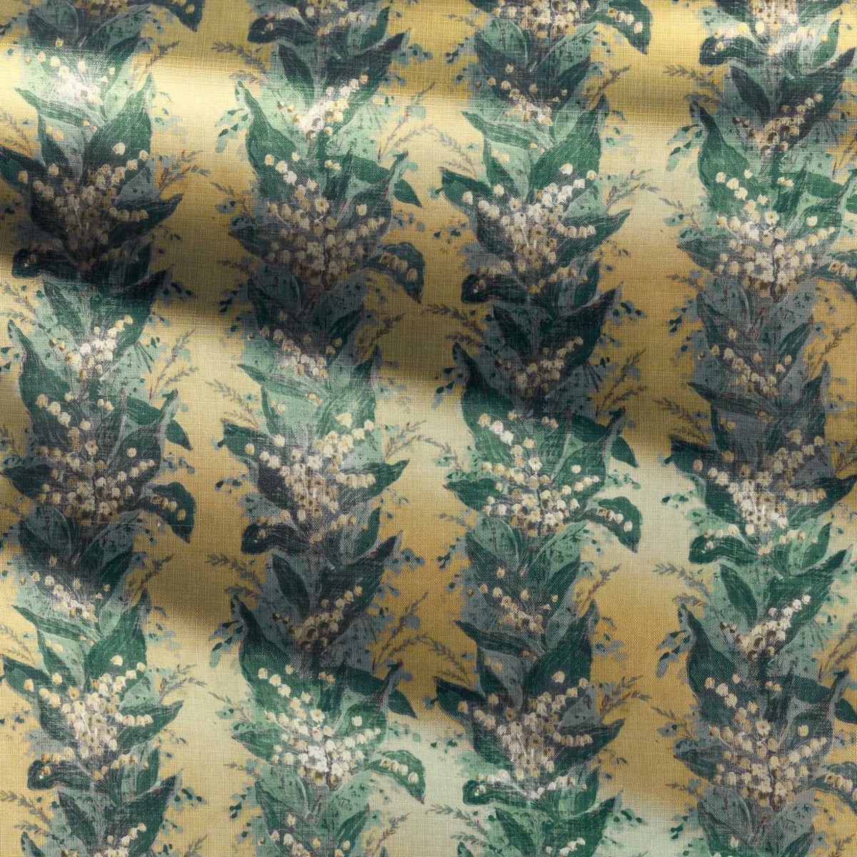 Lily Stripe Tuscan Yellow Fabric by Zoffany - ZOF0251-03