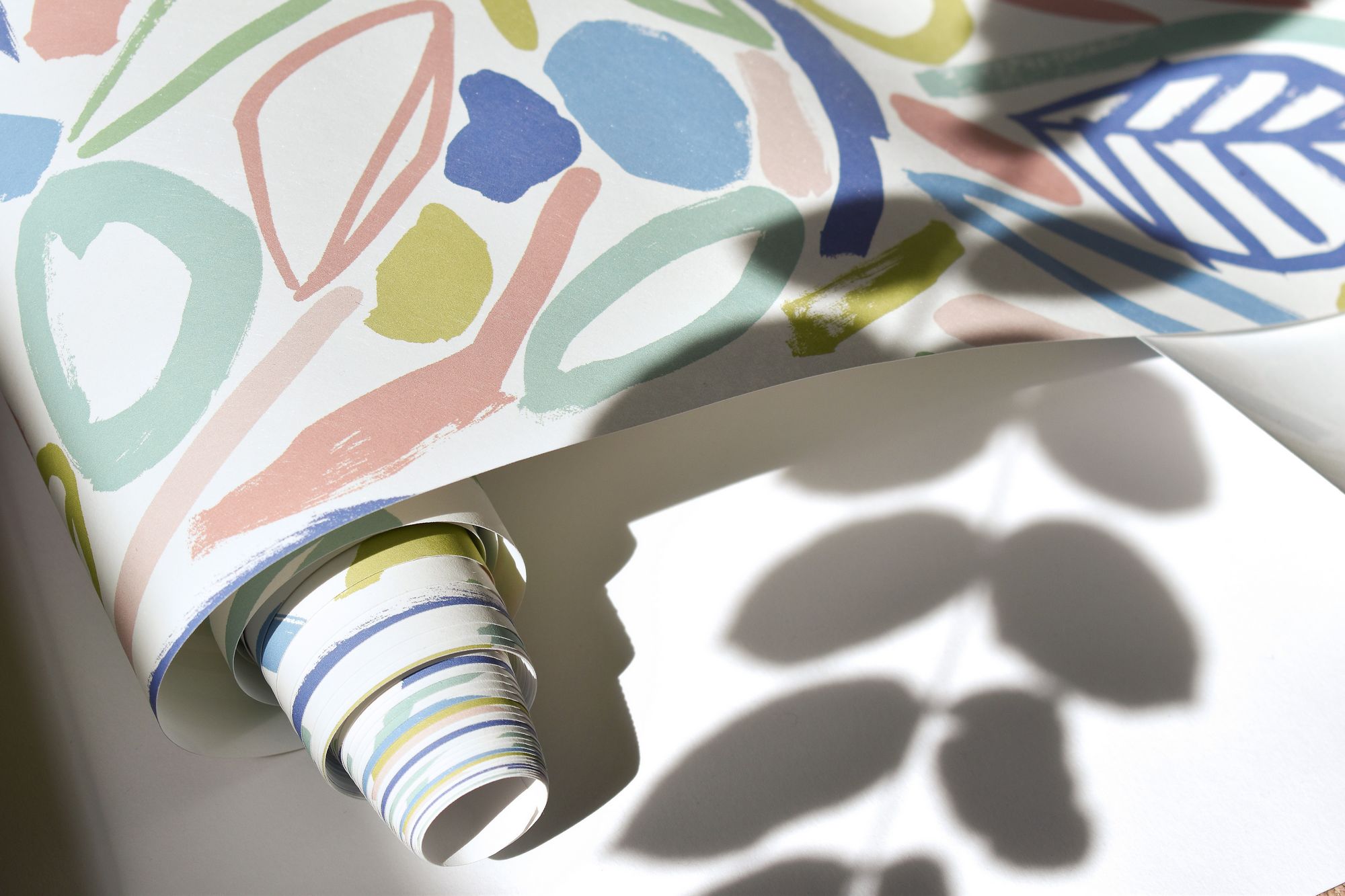 Verdure Periwinkle Fabric by Ohpopsi - GHS50145W