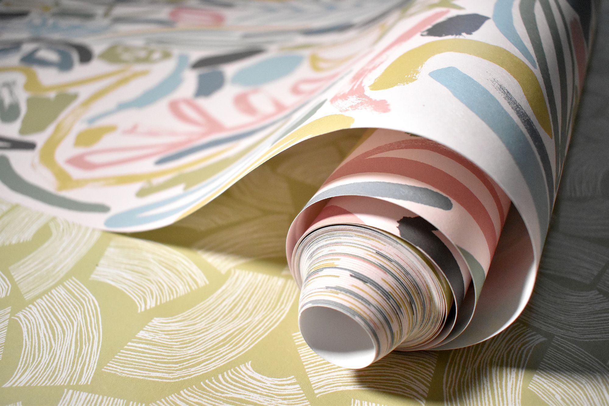 Verdure Periwinkle Fabric by Ohpopsi - GHS50145W