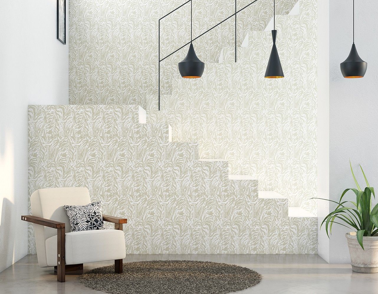 Zebra Linen Fabric by Ohpopsi - WLD53134W