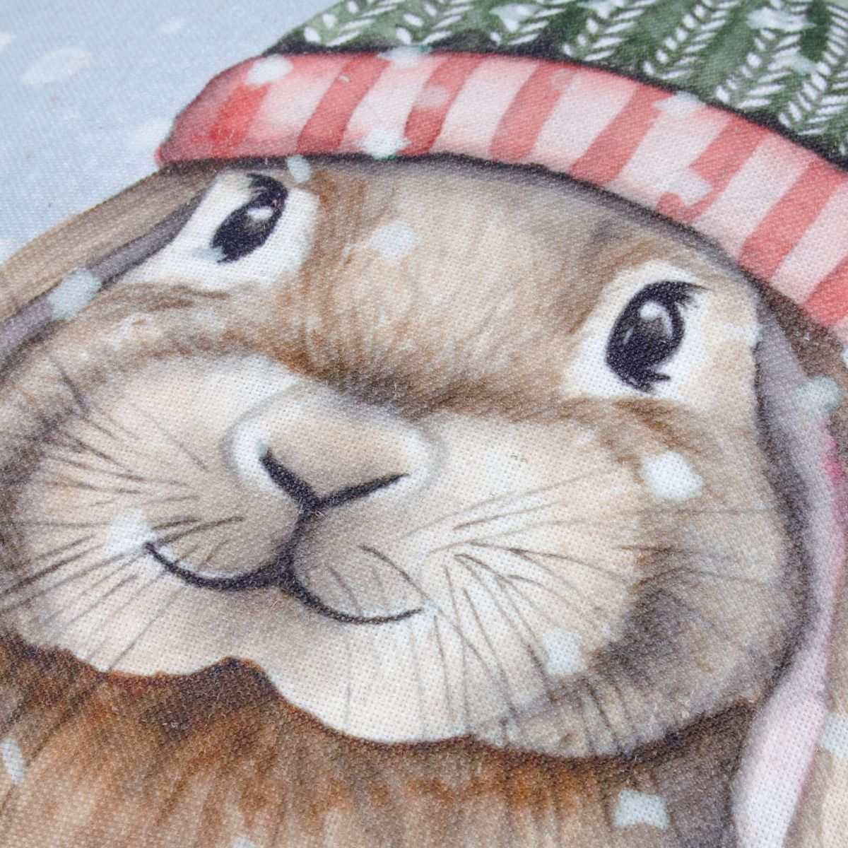 Winter Rabbit Multi Cushion Fabric by Evans Lichfield - WINRABB/CC5/MUL
