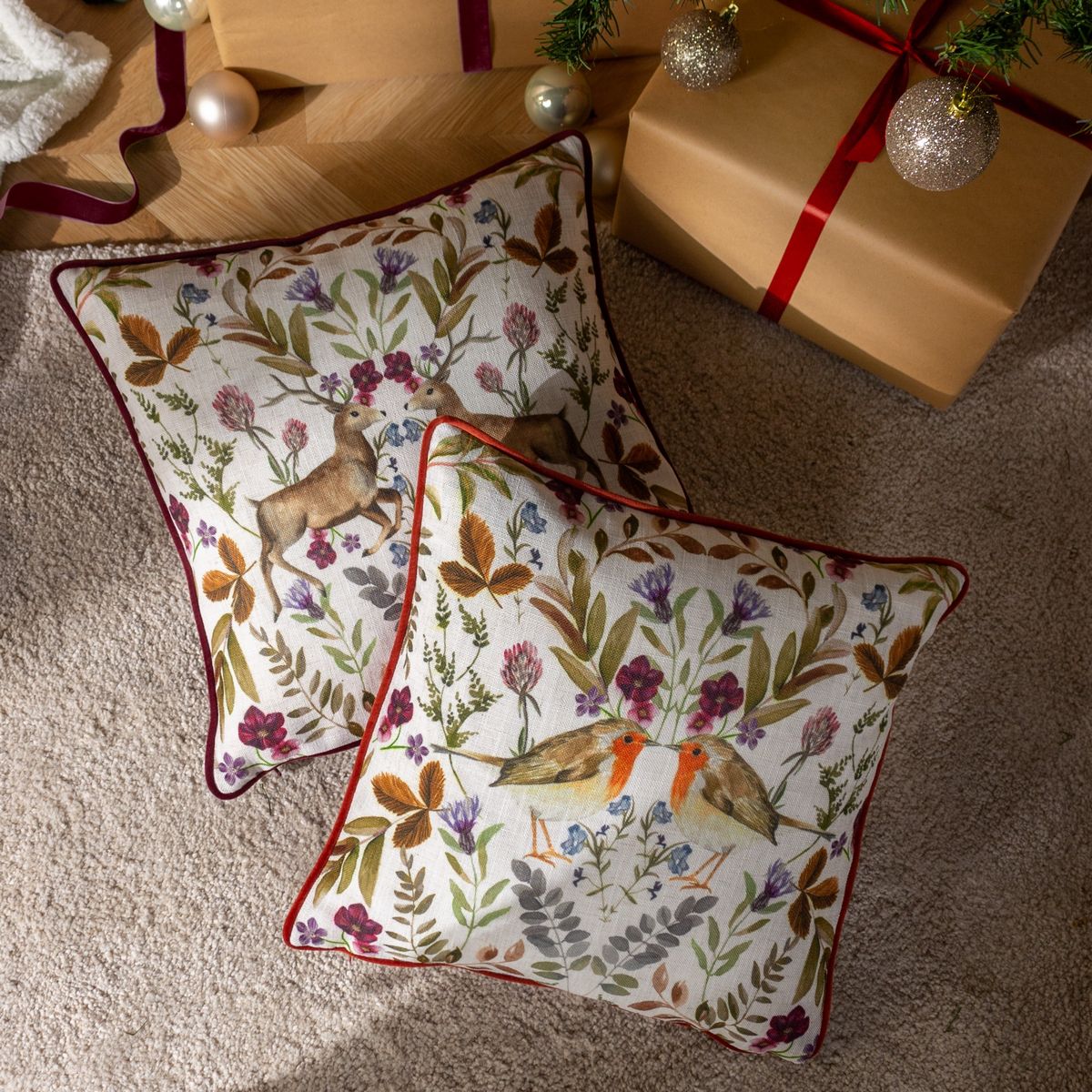 Mirrored Robin Sunset Cushion Fabric by Evans Lichfield - MIRRROBI/CC5/SUN