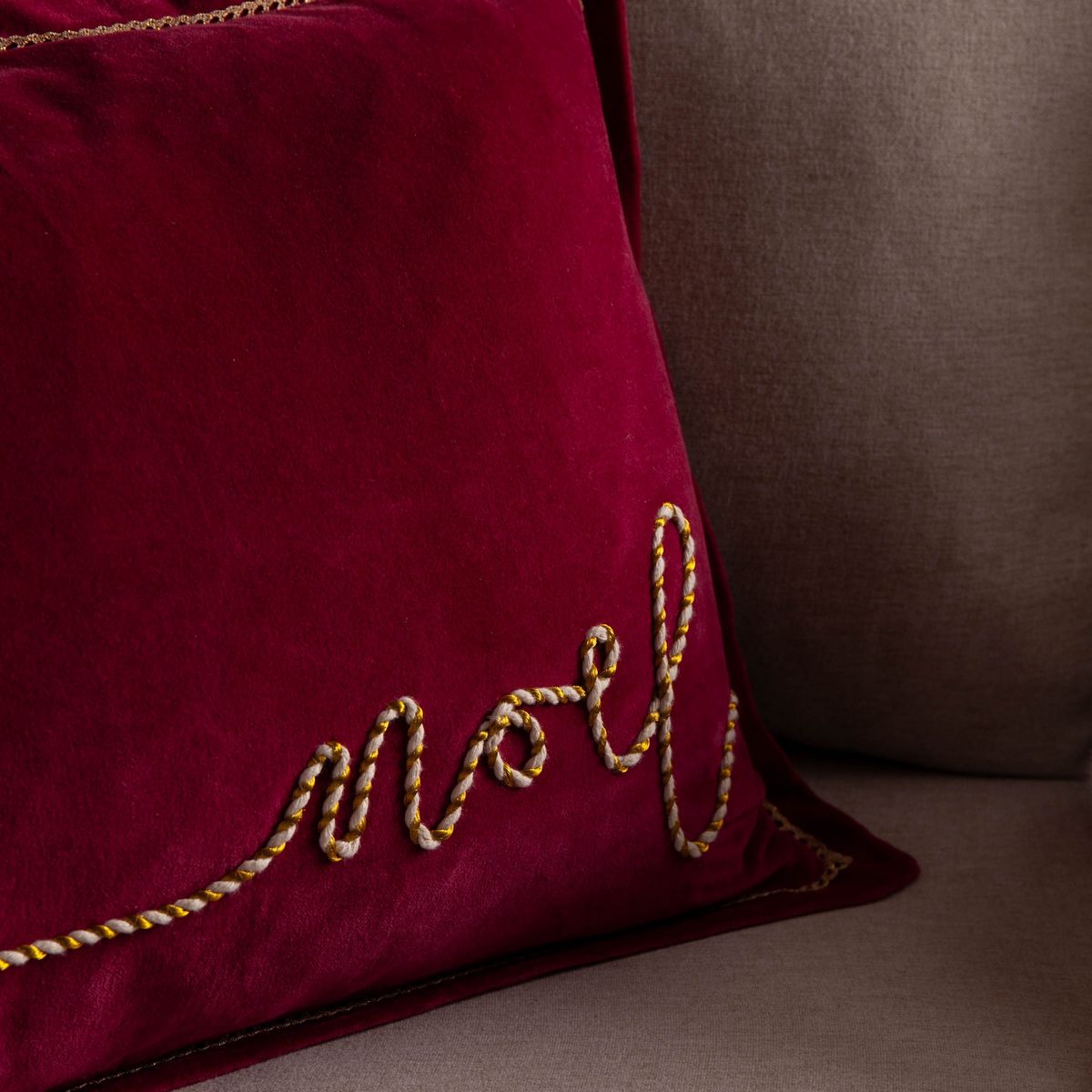 Winter Noel Red Cushion Fabric by Paoletti - WINTERN/2CC/RED