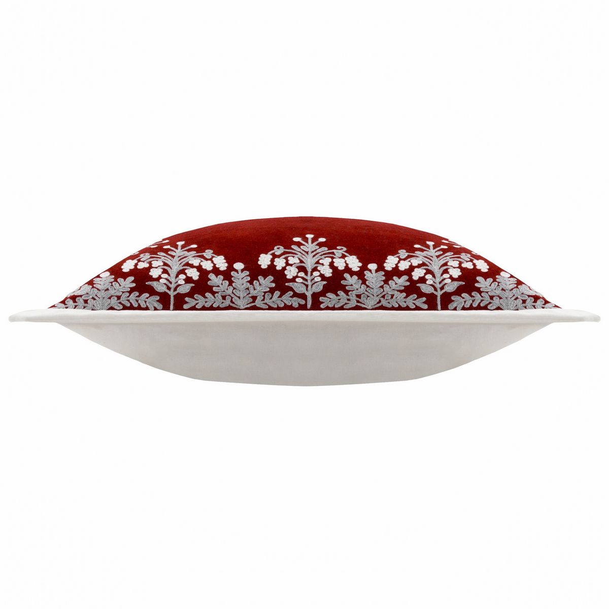 Winter Bloom Red Cushion Fabric by Paoletti - WINTBLO/CC3/RED
