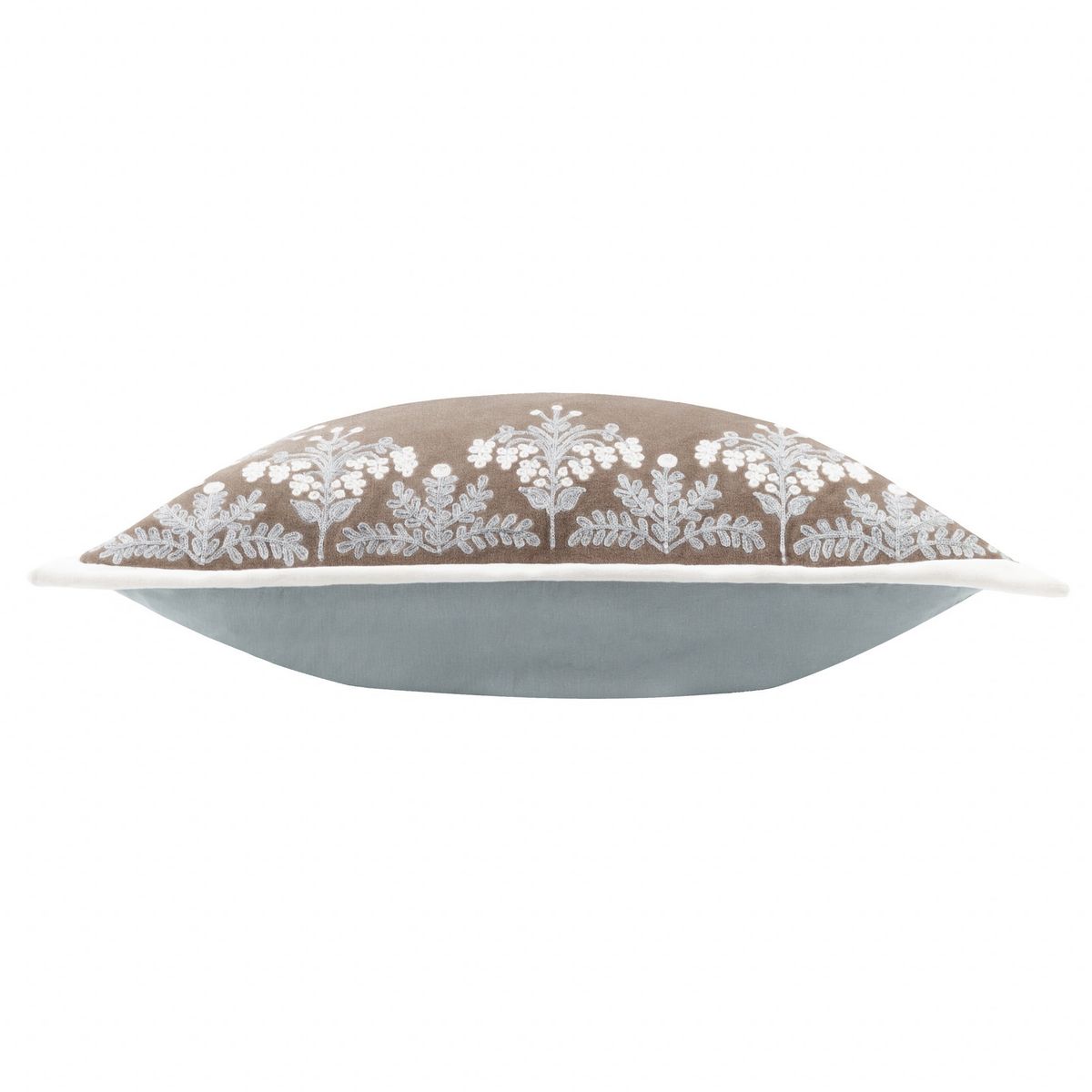 Winter Bloom Taupe Cushion Fabric by Paoletti - WINTBLO/CC3/TAU