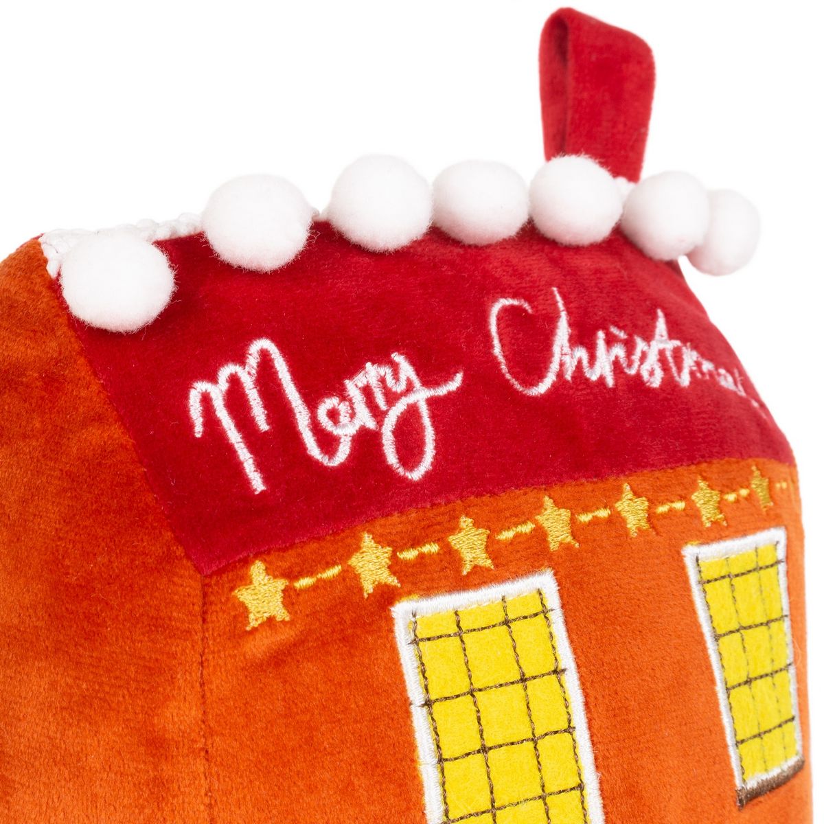 Christmas Spirit House Multi Door Stop Fabric by furn. - CSHOUSE/DST/MUL