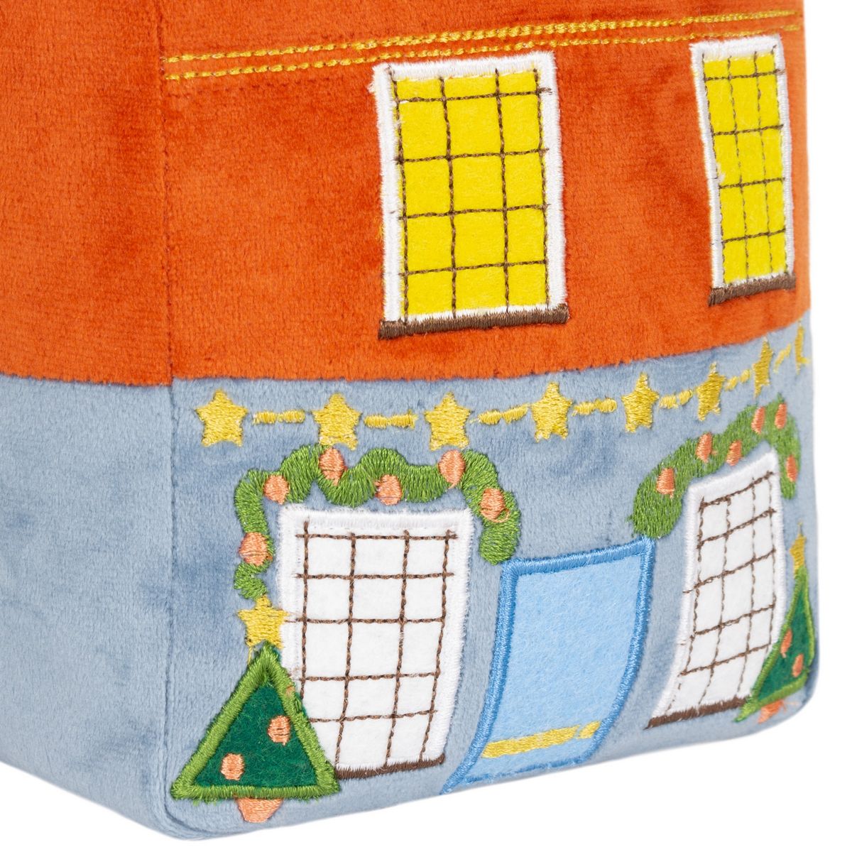 Christmas Spirit House Multi Door Stop Fabric by furn. - CSHOUSE/DST/MUL