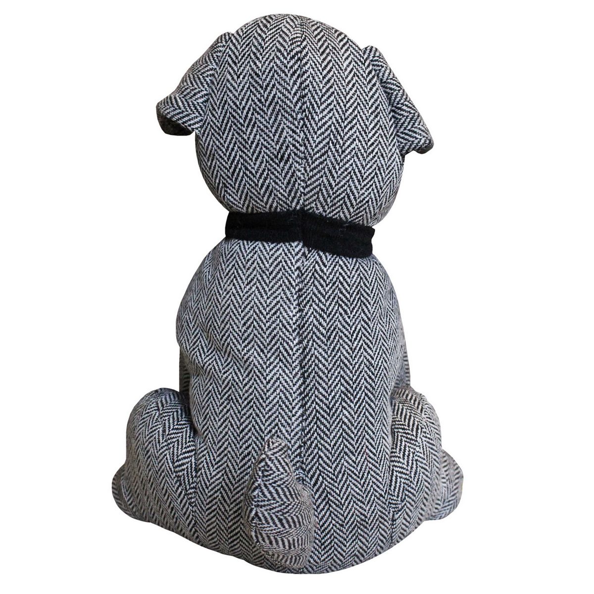 Herringbone Dog Grey Door Stop Fabric by Riva Home - HBONEDO/DST/GRY