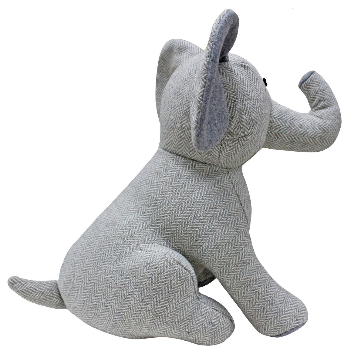 Elephant Grey Door Stop Fabric by Riva Home - ELEPHAN/DST/GRY
