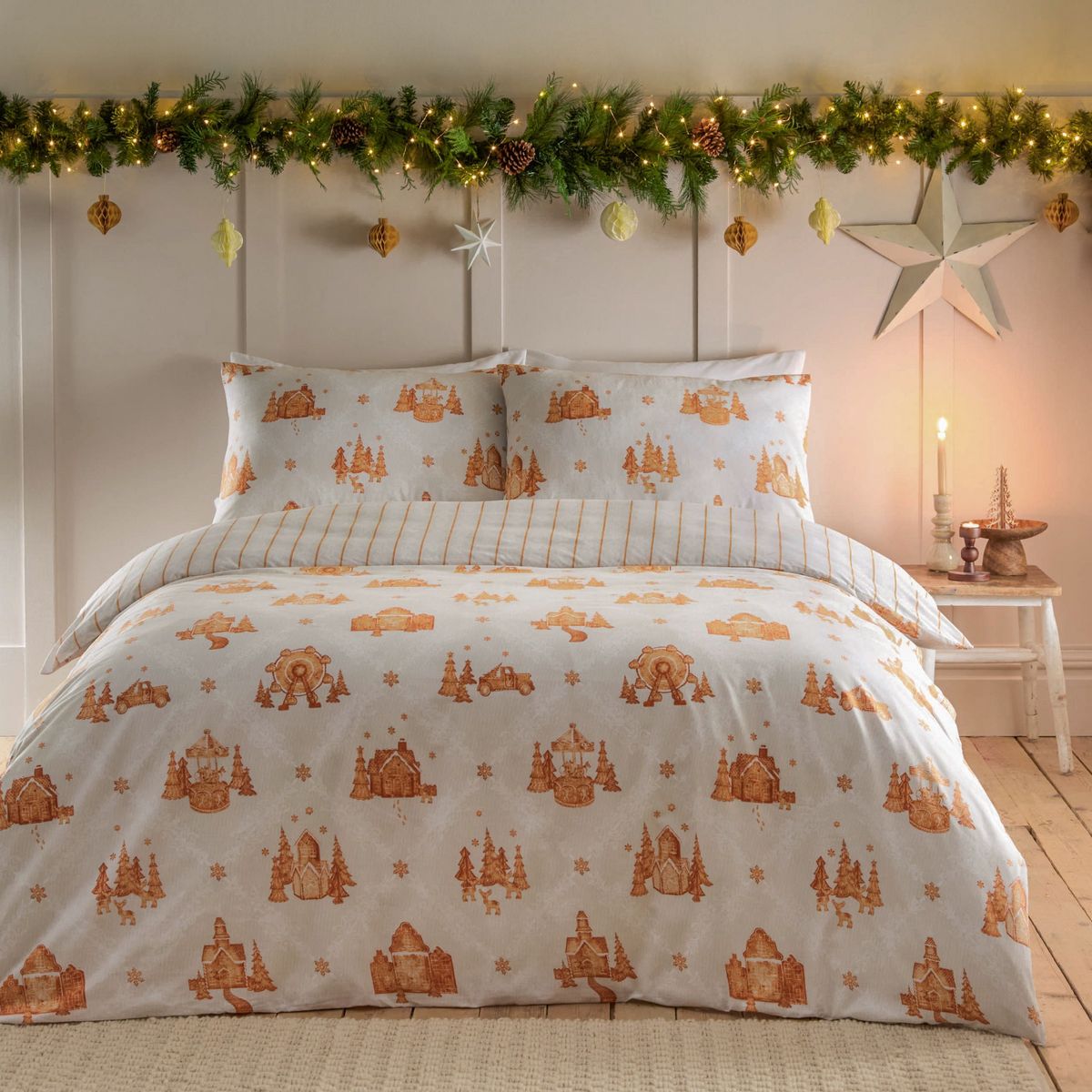 Gretel Cloud Dust Duvet Set Fabric by furn. - GRETEL/D01/CDU