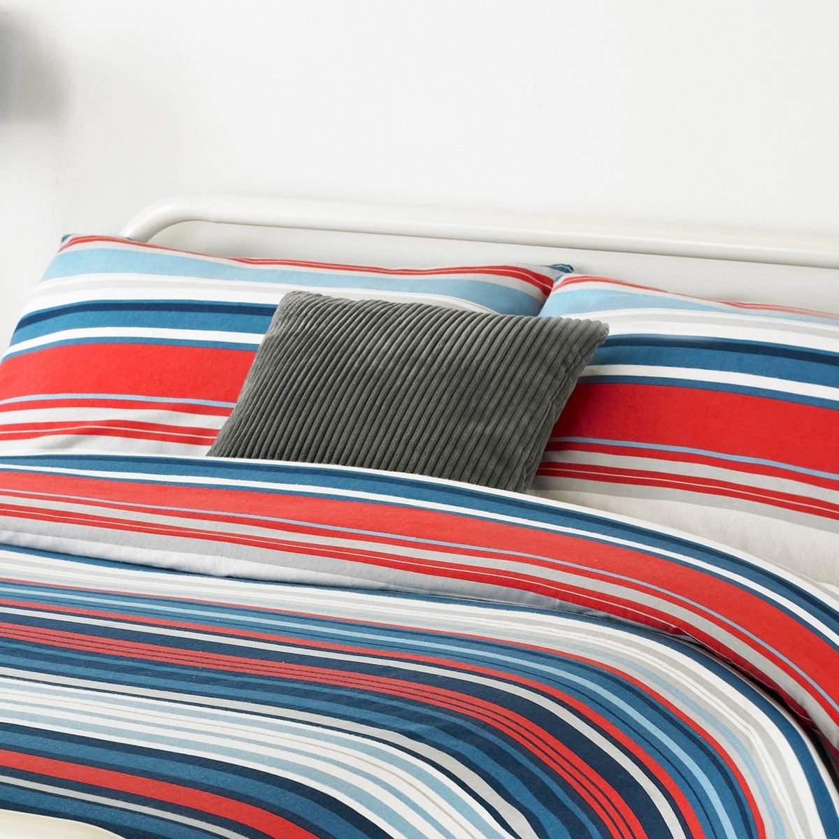 Lymington Blue / Red Duvet Set Fabric by Riva Home - LYMINGT/D01/BLU