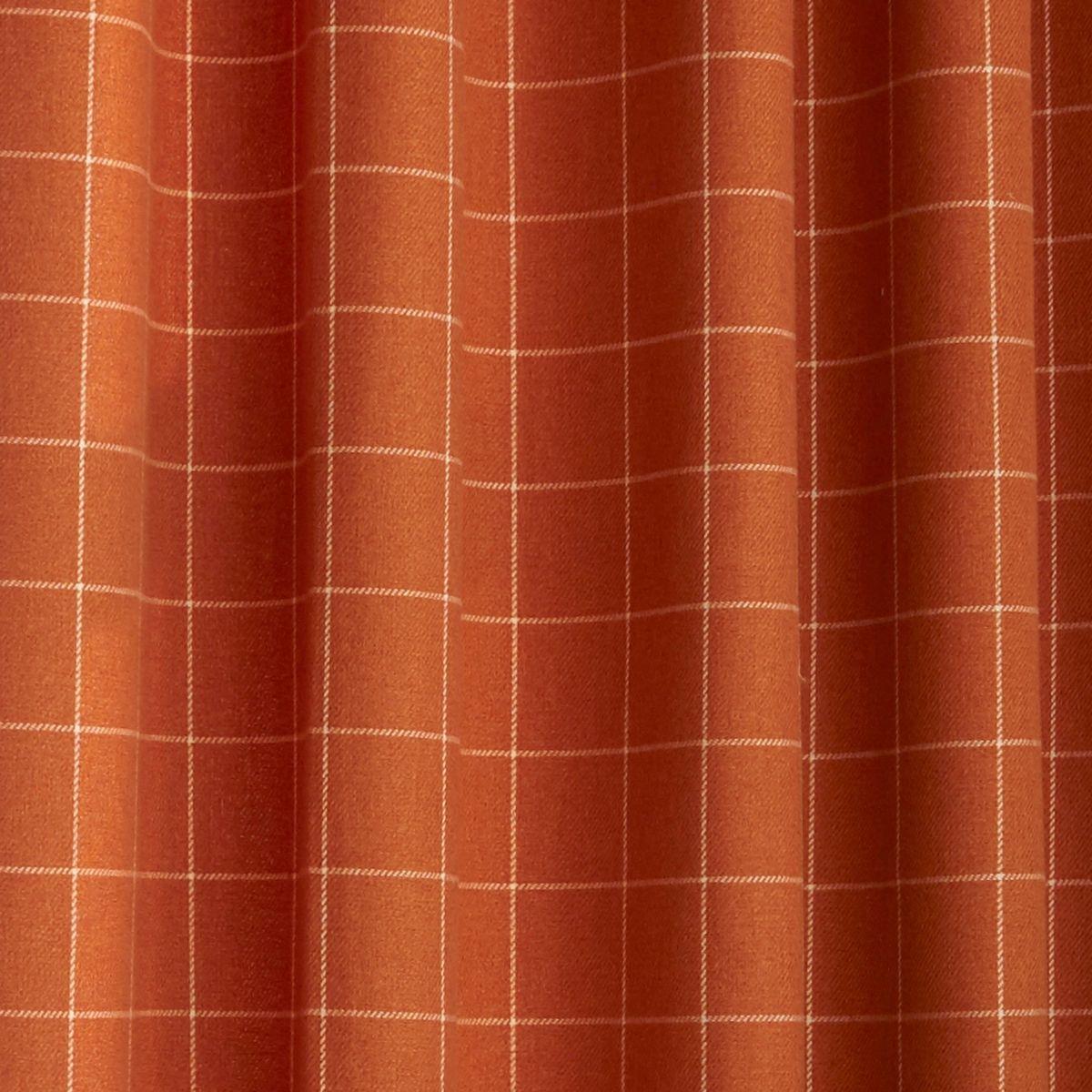 Ellis Burnt Orange Eyelet Curtains Fabric by furn. - ELLIS/RT8/ORG