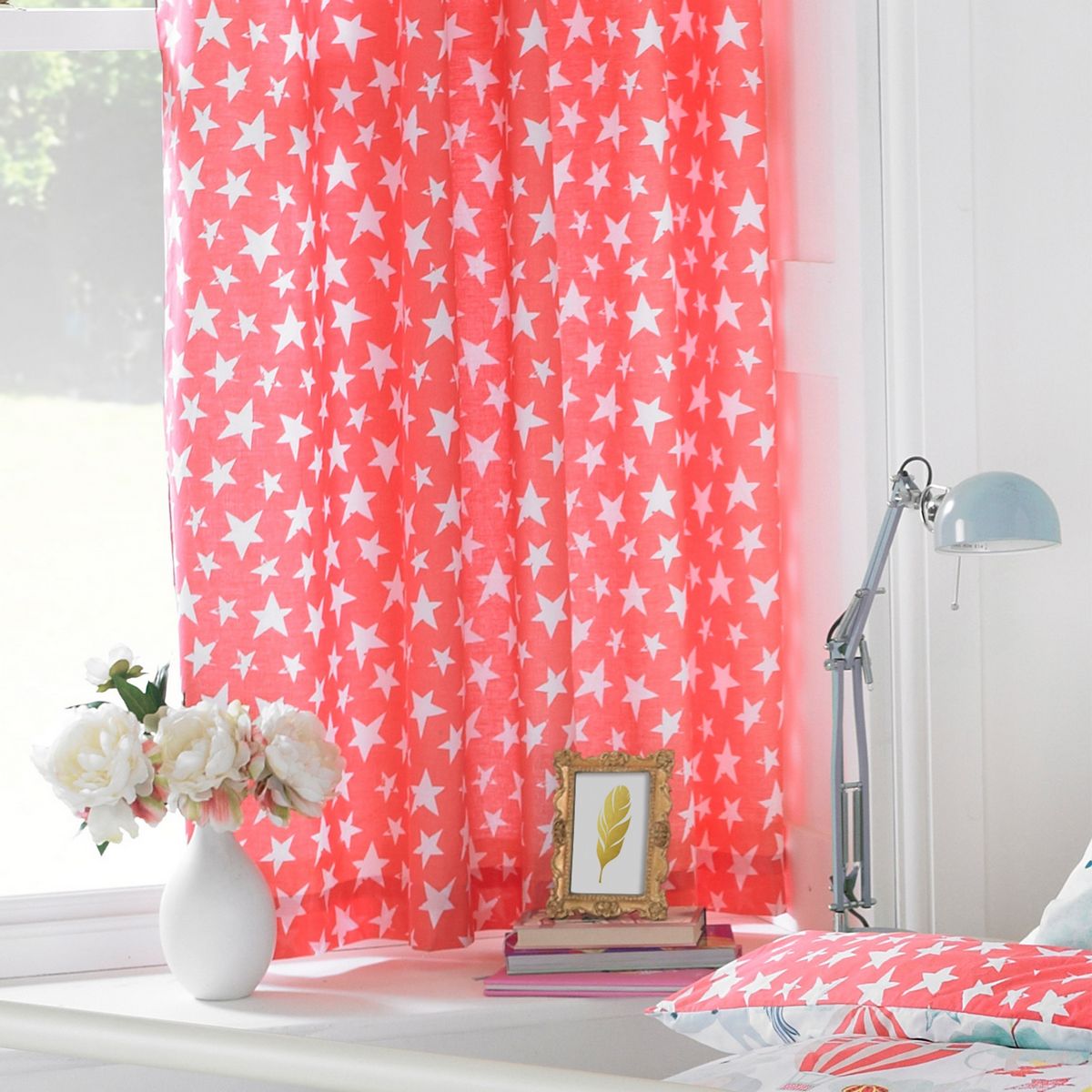 Vintage Circus Multi Eyelet Curtains Fabric by little furn. - VCIRCUS/C09/MUL