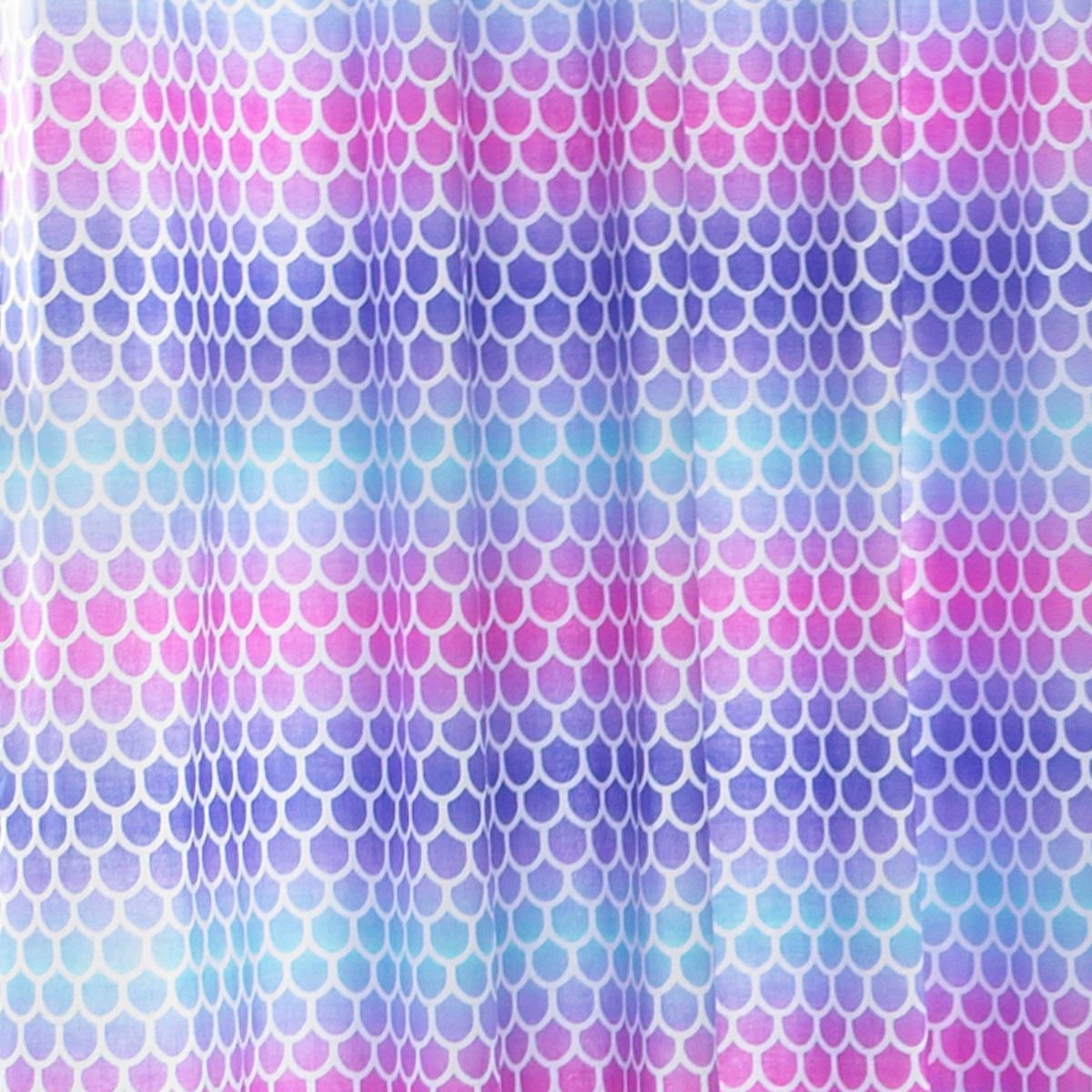 Mermaid Multi Eyelet Curtains Fabric by little furn. - MERMAID/C09/MUL