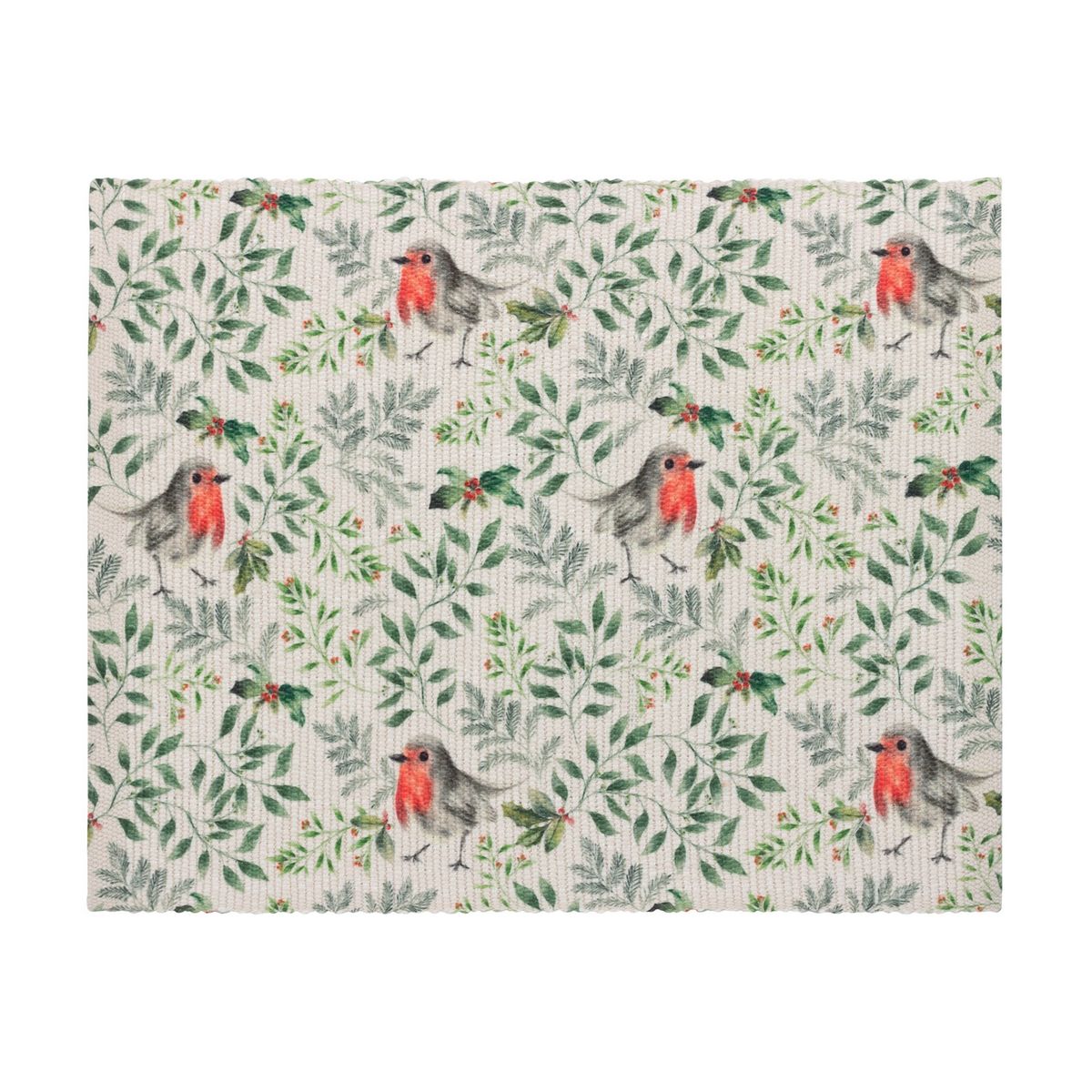 Robin Green Table Runner & Place Mat Set Fabric by Evans Lichfield - KM-ROBIN/TR1-PM1/GRE