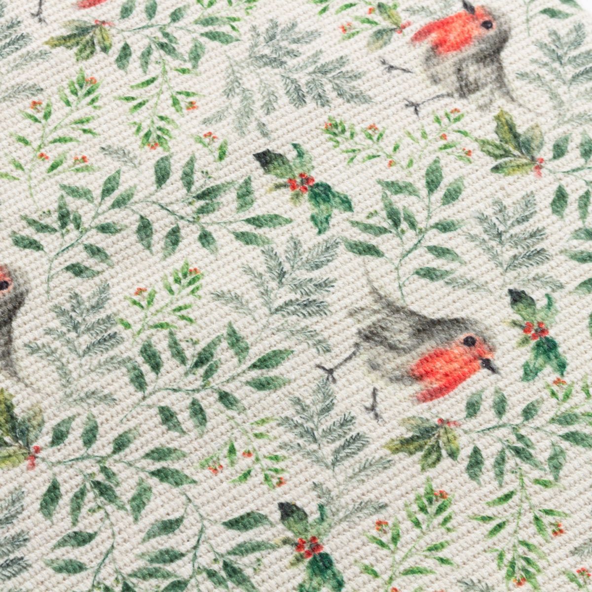 Robin Green Table Runner & Place Mat Set Fabric by Evans Lichfield - KM-ROBIN/TR1-PM1/GRE