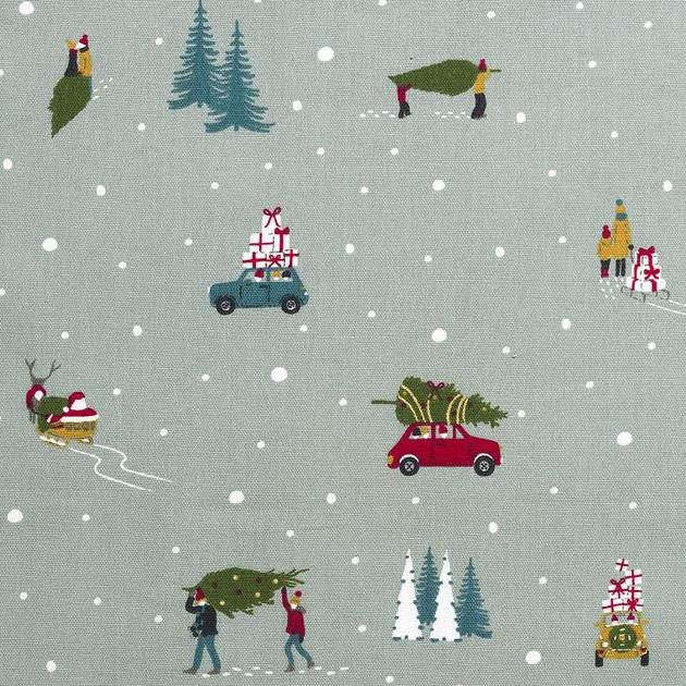 Home For Christmas  Cushion Fabric by Britannia Rose
