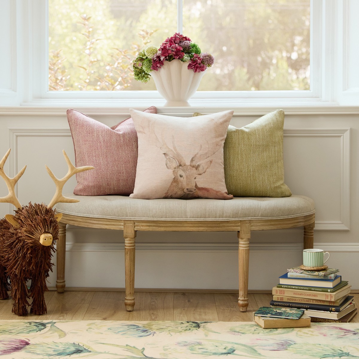 Gregor Stag Multi Cushion Fabric by Voyage Maison - GREGORS/CC3/MUL