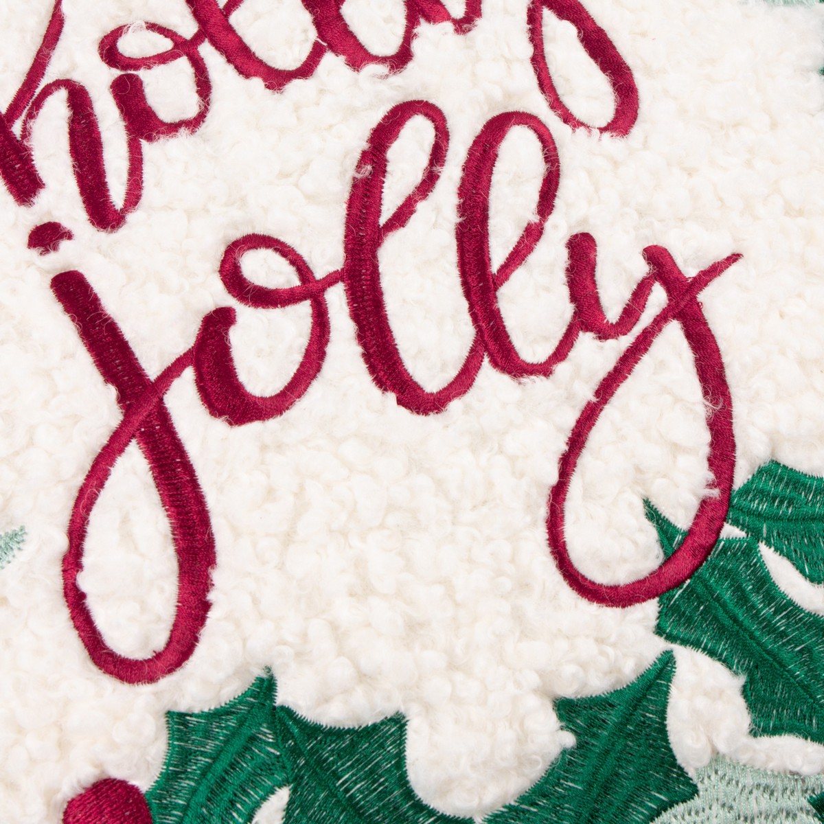 Holly Wreath Multi Cushion Fabric by furn. - HWREATH/CC2/MUL