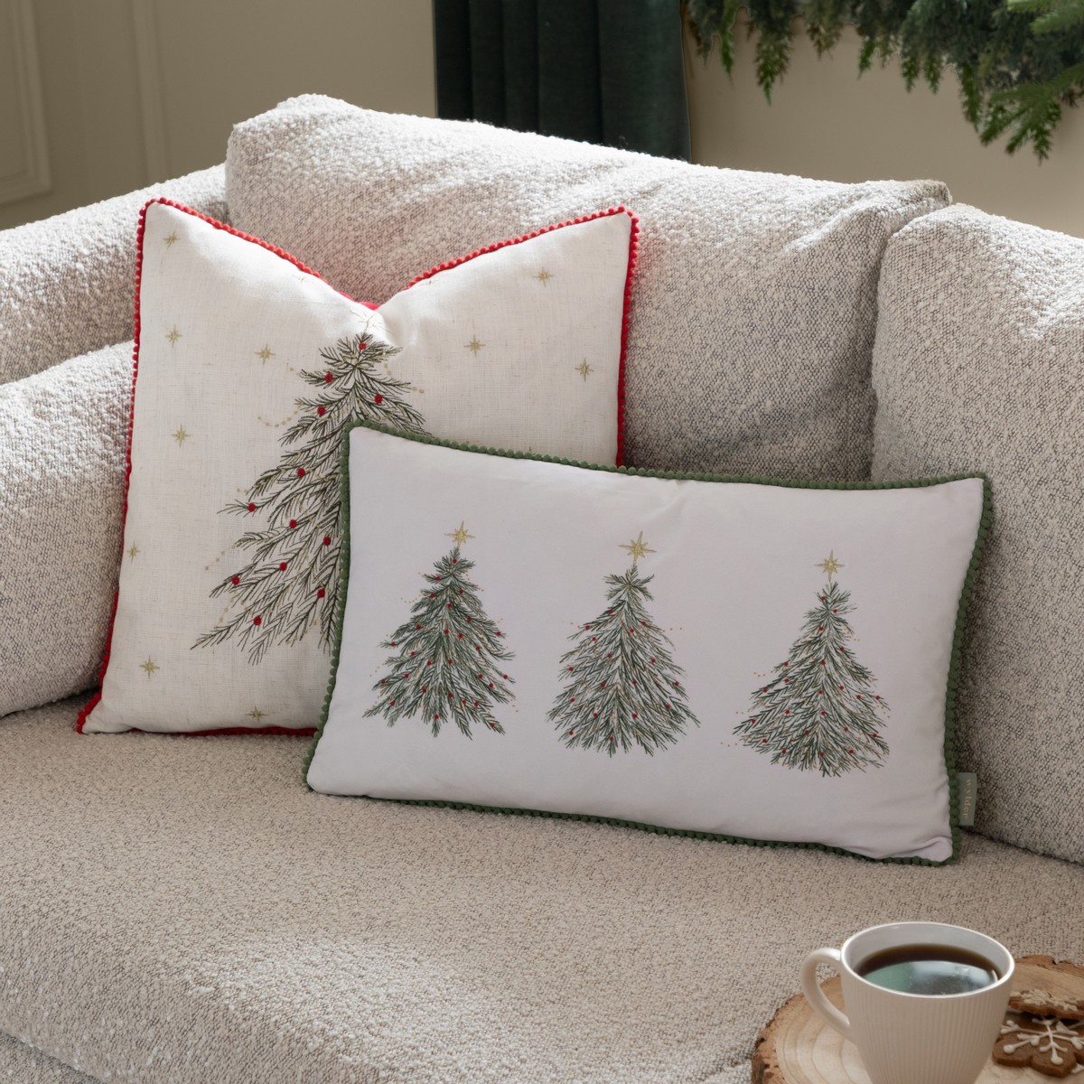 Twinkling Tree Natural Cushion Fabric by Wylder - TWINKTR/CC2/NAT