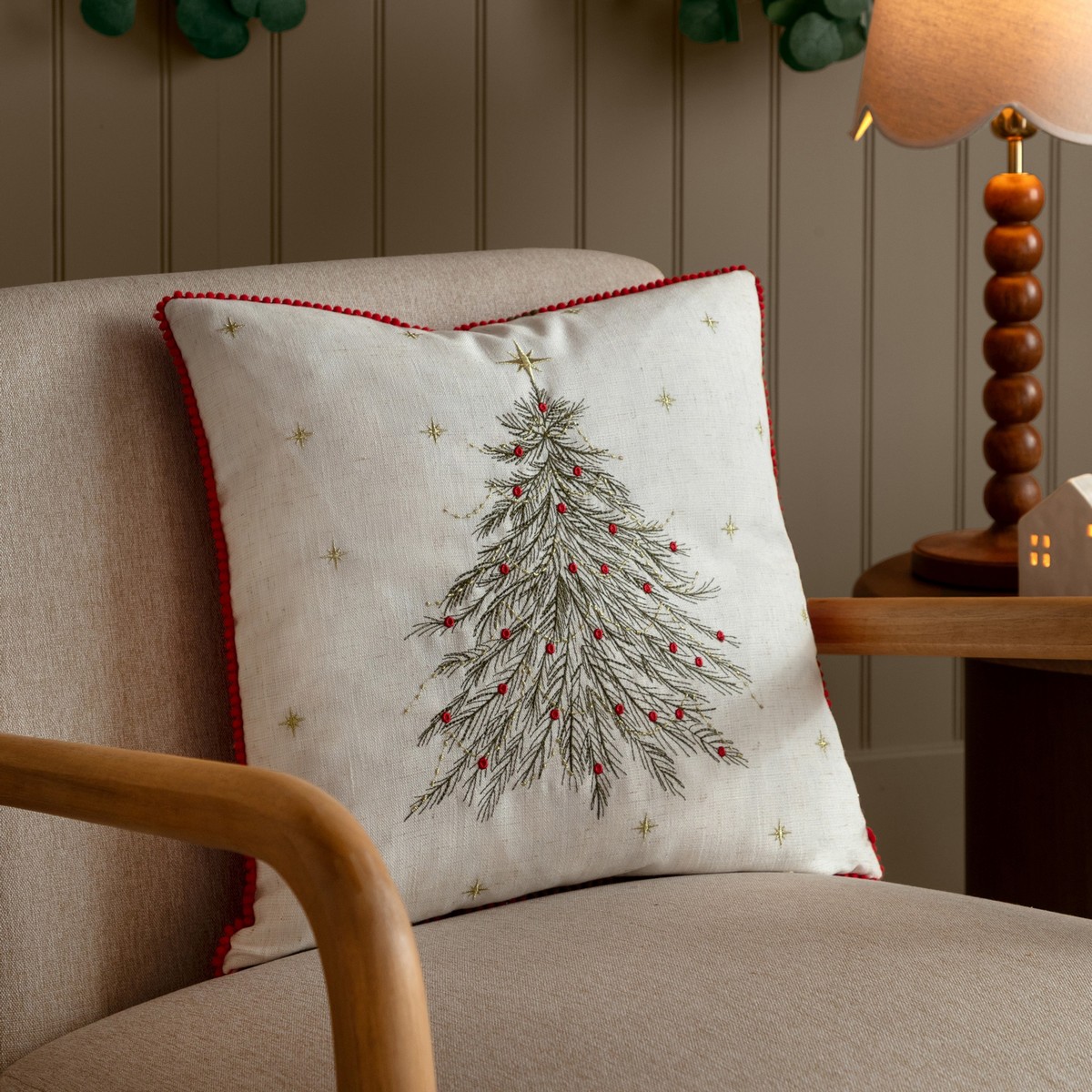 Twinkling Tree Natural Cushion Fabric by Wylder - TWINKTR/CC2/NAT