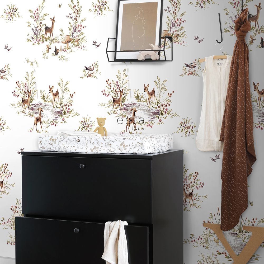 Forest Friends 154-159055 Mural Fabric by Today Interiors - 154-159055