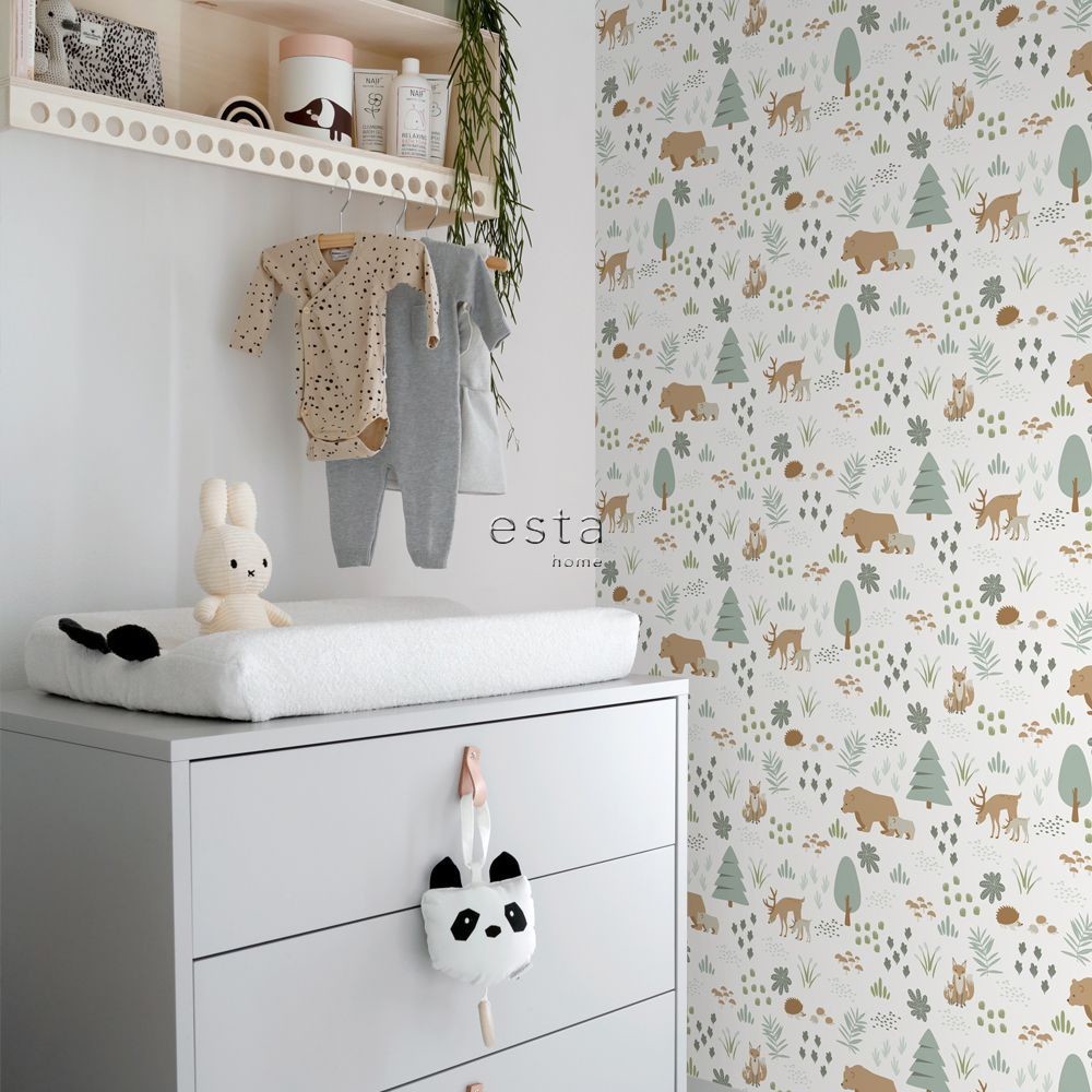 Forest Friends 157-139247 Fabric by Today Interiors - 157-139247