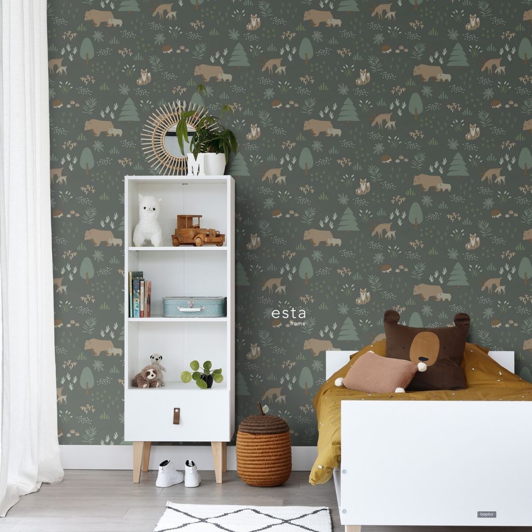 Forest Friends 157-139249 Fabric by Today Interiors - 157-139249
