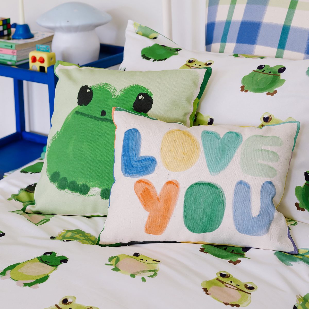 Love You Sky Cushion Fabric by Wee Blue Bell