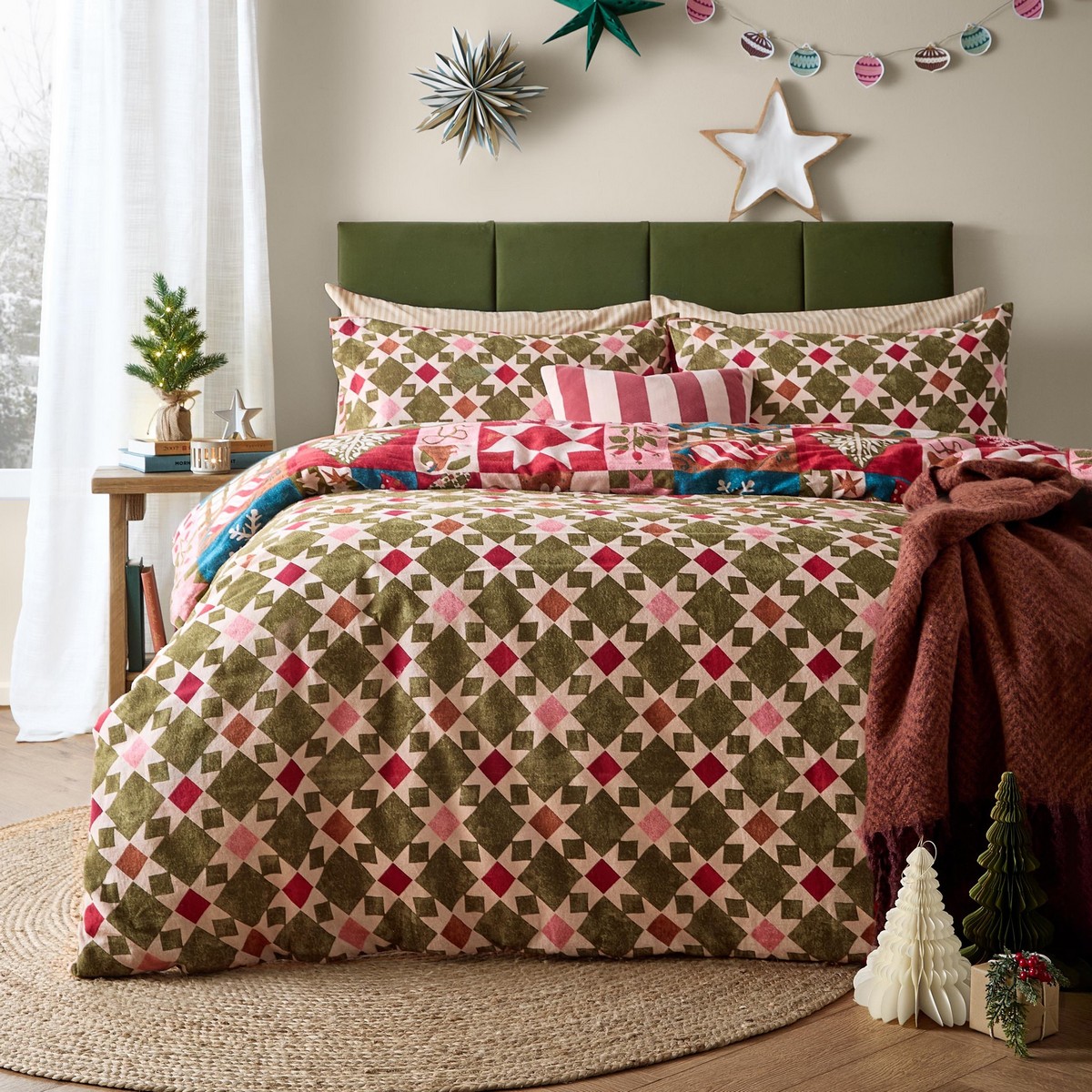 Fika Multi Duvet Set Fabric by furn. - FIKA/D01/MUL