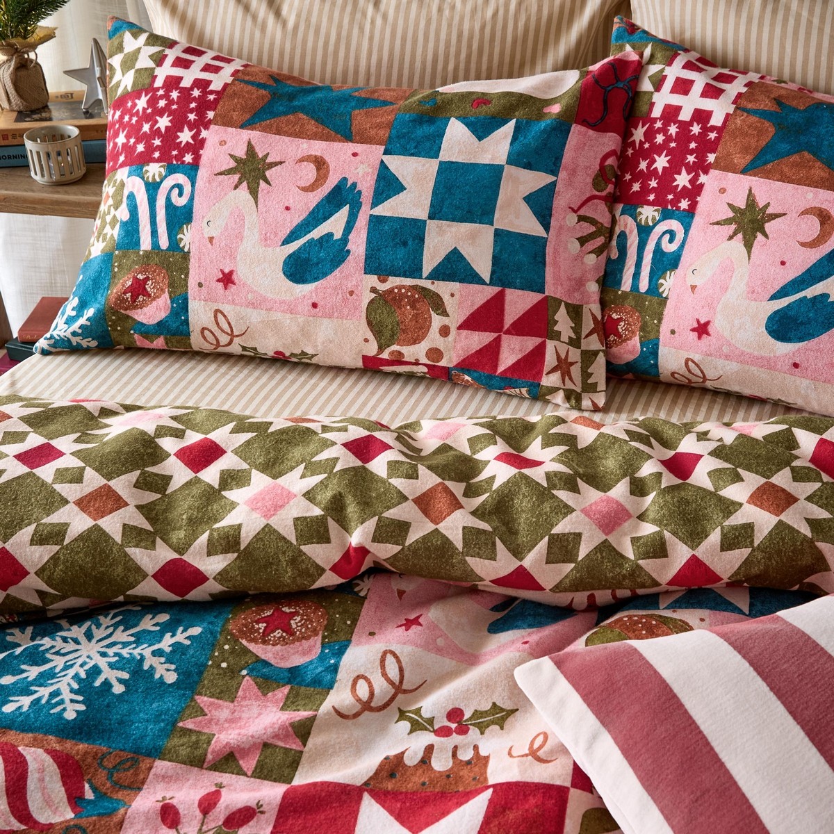 Fika Multi Duvet Set Fabric by furn. - FIKA/D01/MUL