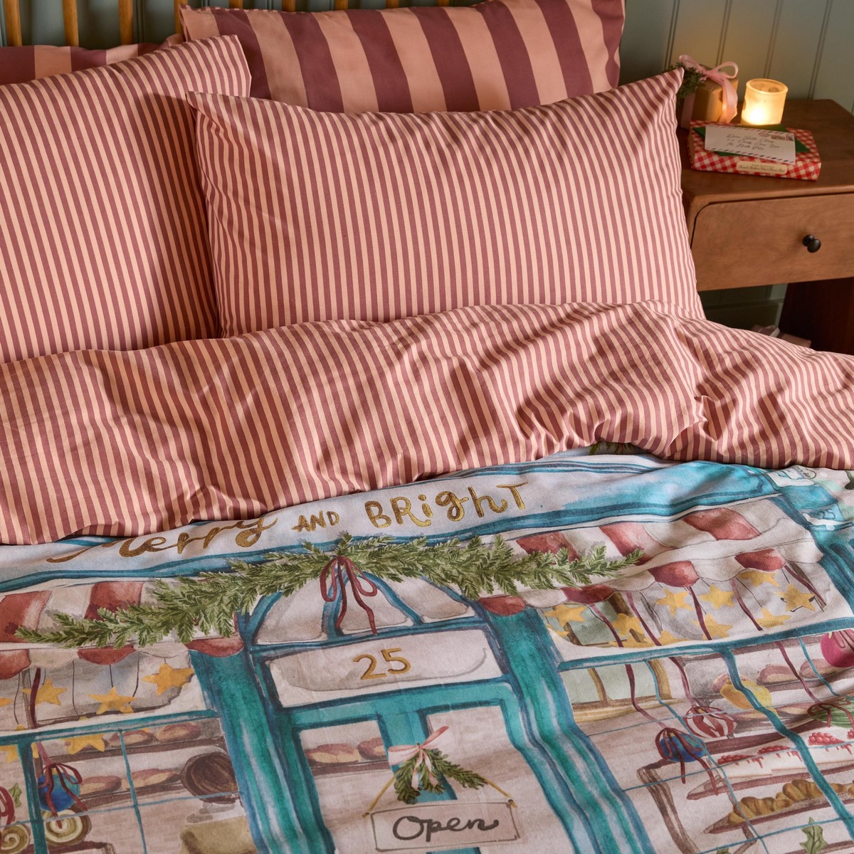 Merry & Bright Multi Duvet Set Fabric by furn. - MERRYBR/D01/MUL