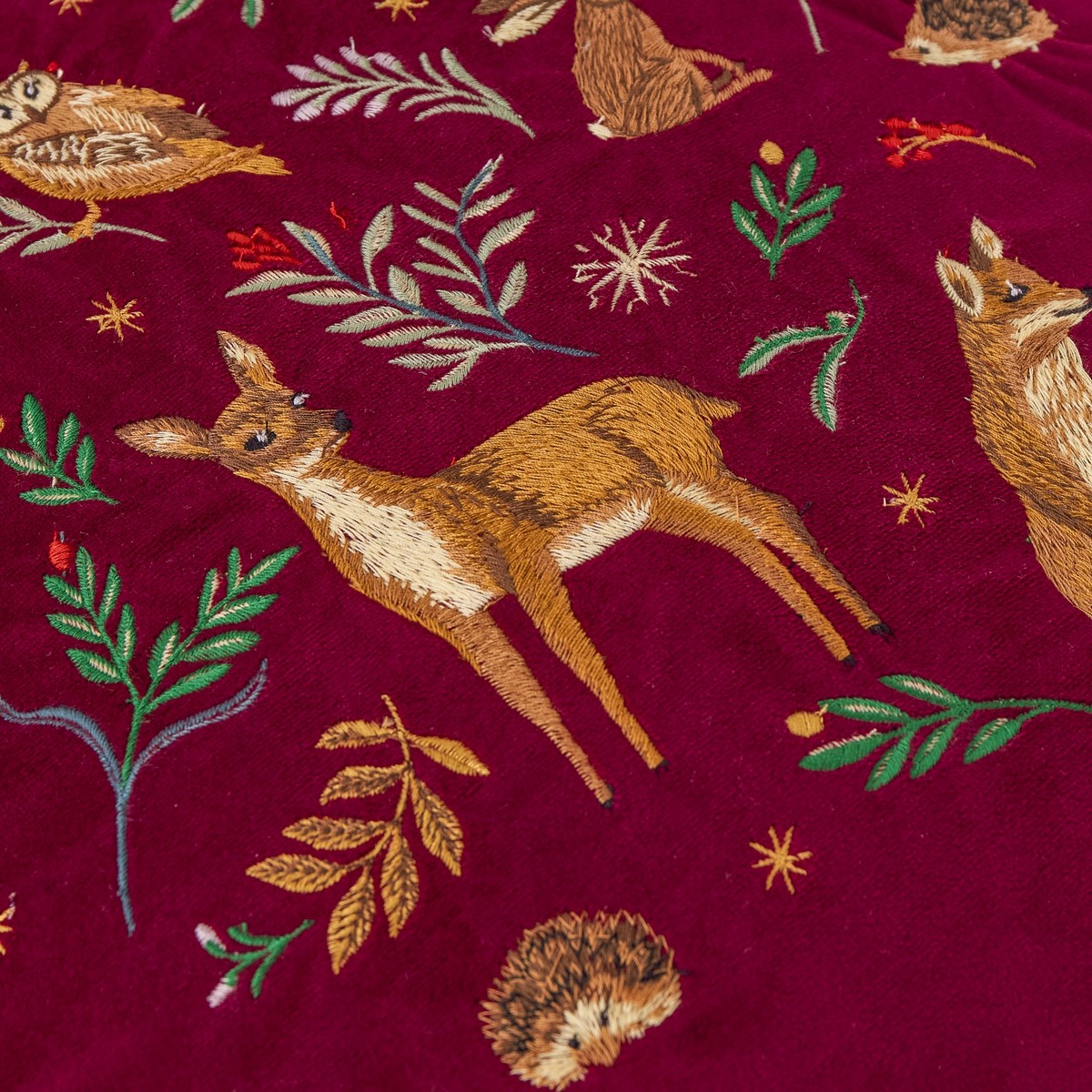 Berry Woods Burgundy Cushion Fabric by furn. - BERRYWO/CC2/BRG